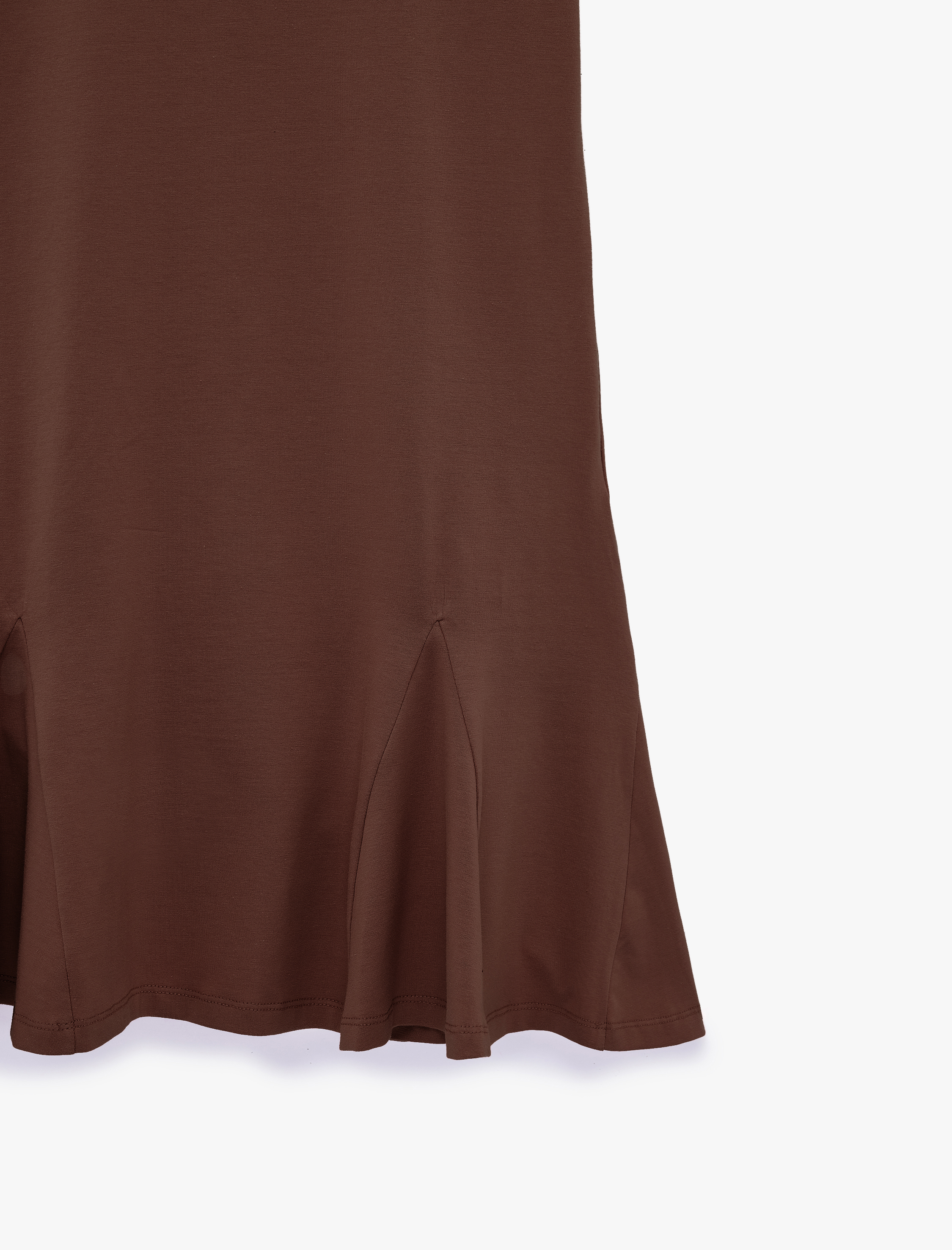   Pamuklu Slim Fit Bisiklet Yaka Kısa Kollu Volümlü Mini Tişört Elbise