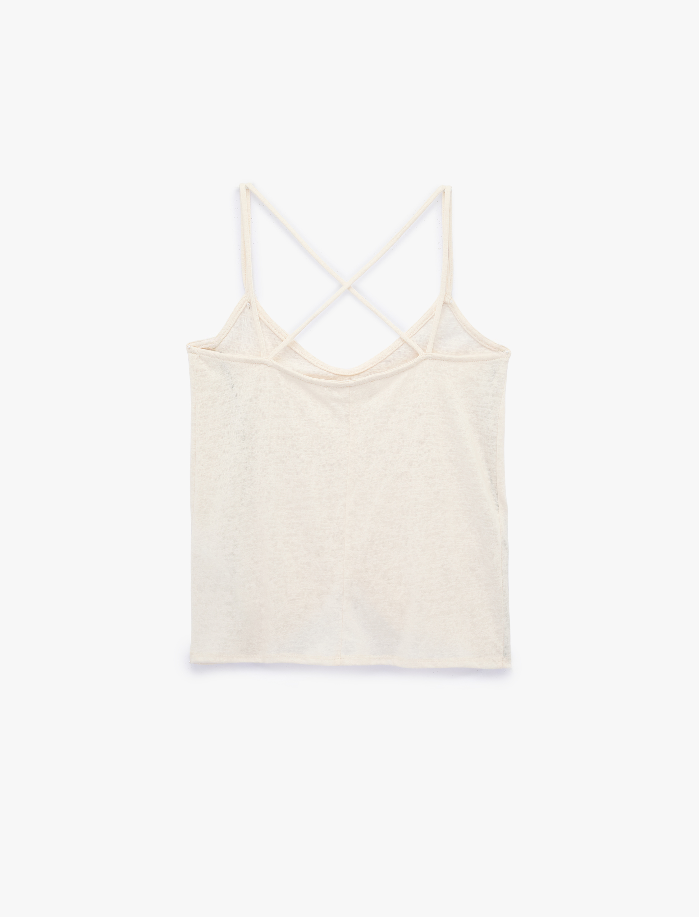   Sırt Detaylı Çapraz İp Askılı Bluz