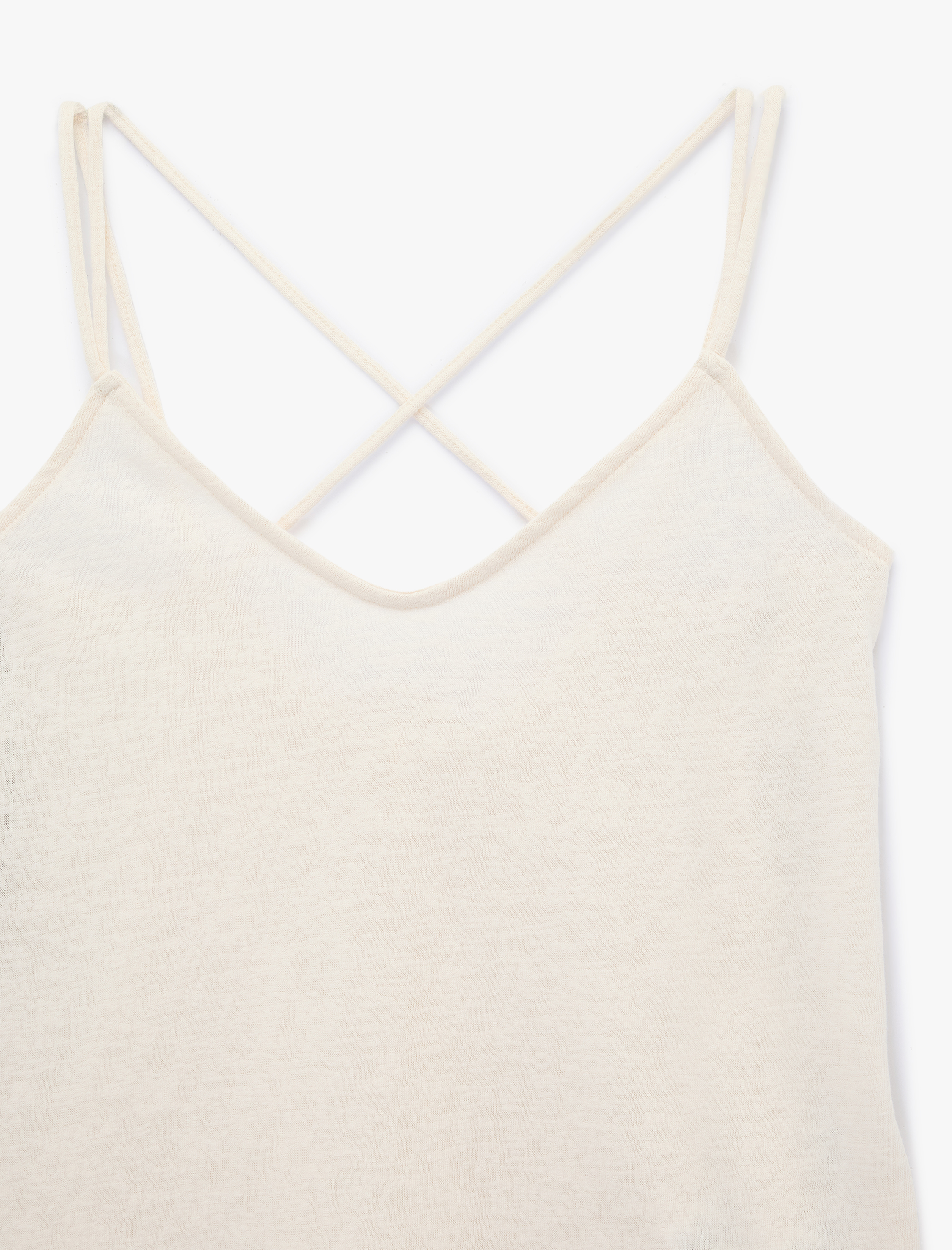   Sırt Detaylı Çapraz İp Askılı Bluz