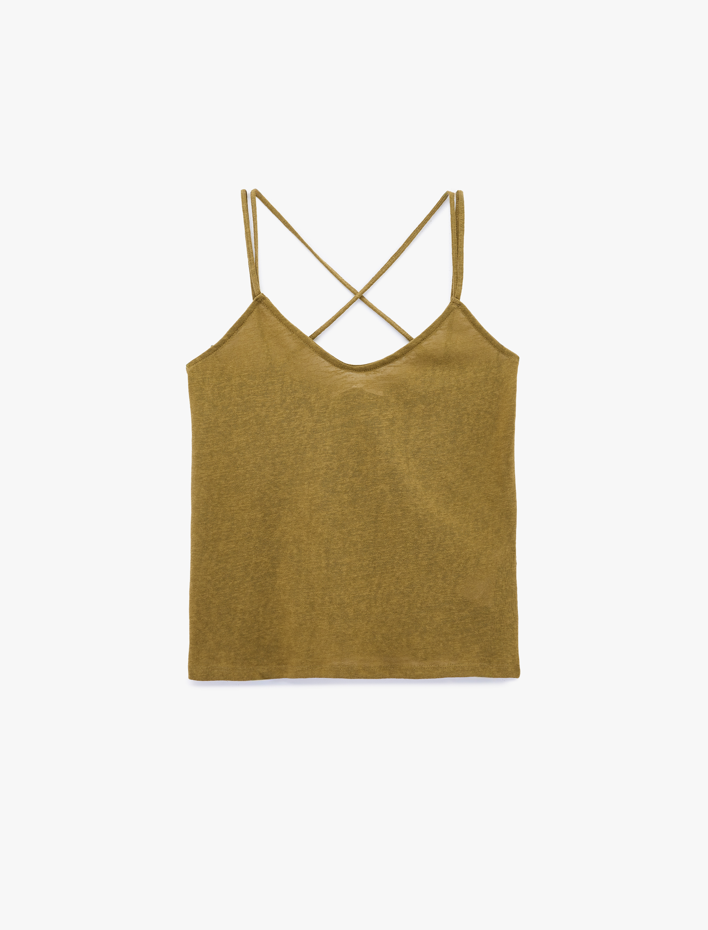   Sırt Detaylı Çapraz İp Askılı Bluz