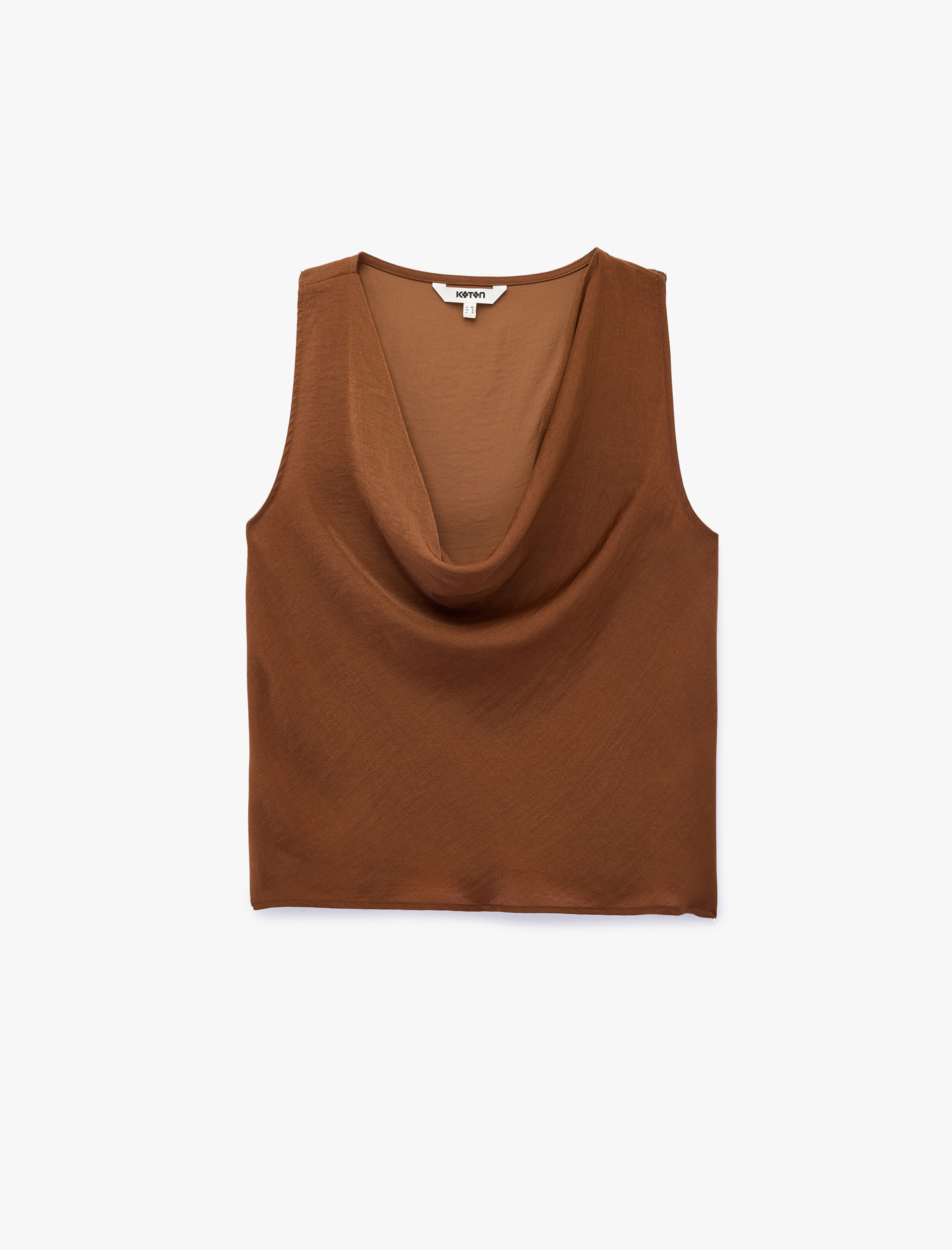   Kolsuz Degaje Yaka Saten Bluz