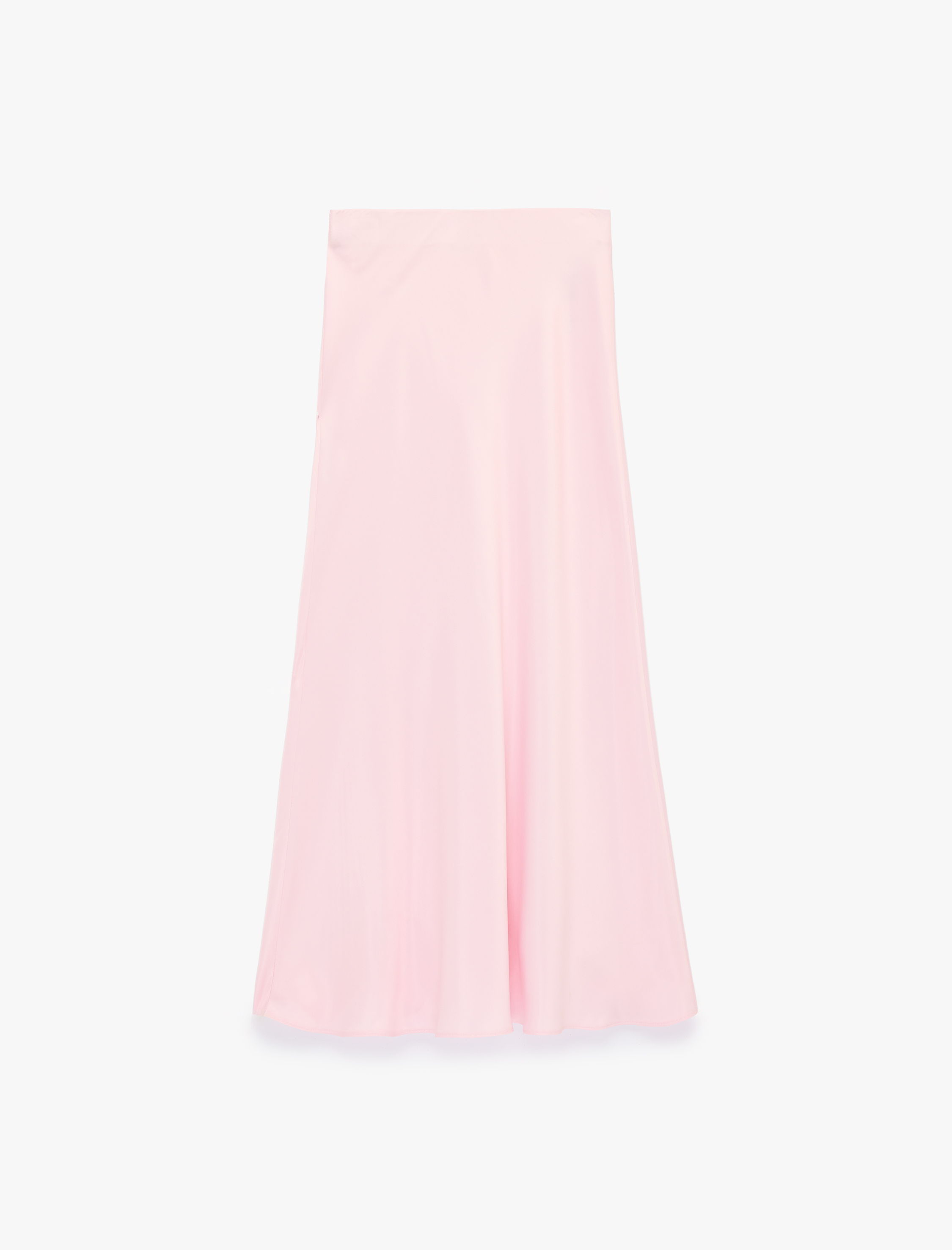   Balık Kesim Midi Saten Etek