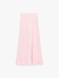 Balık Kesim Midi Saten Etek