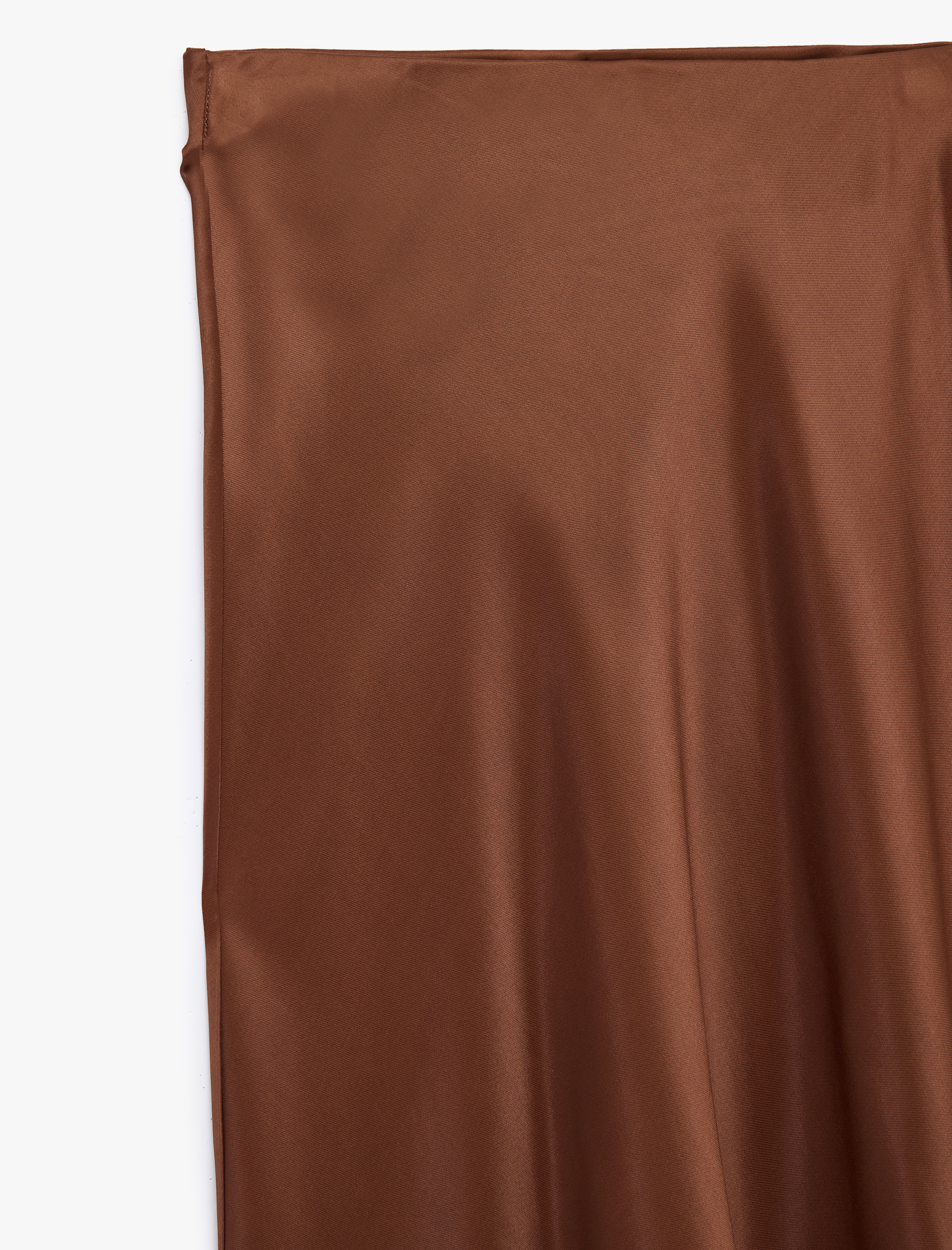   Balık Kesim Midi Saten Etek