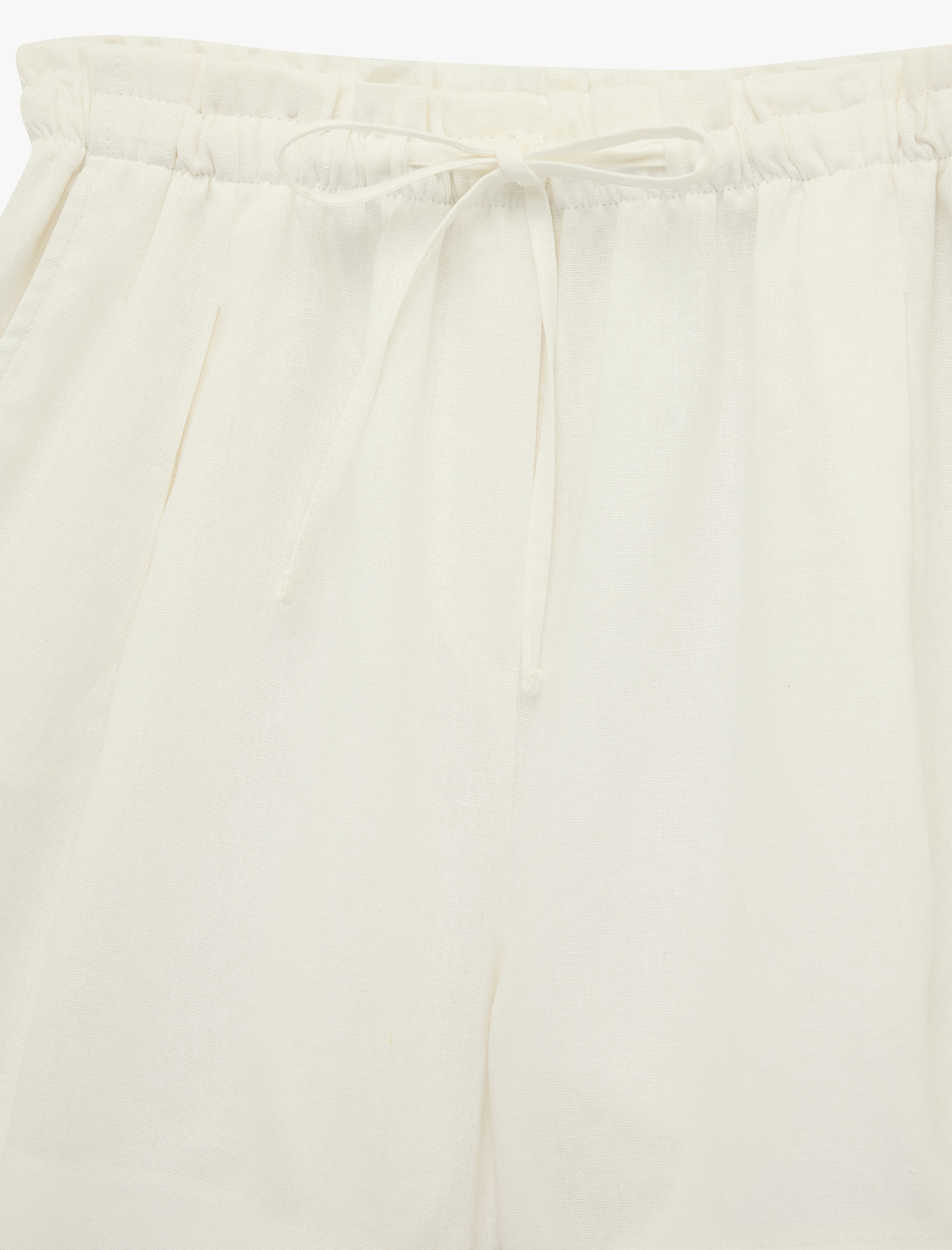   Rahat Kalıp Cepli Keten Şort