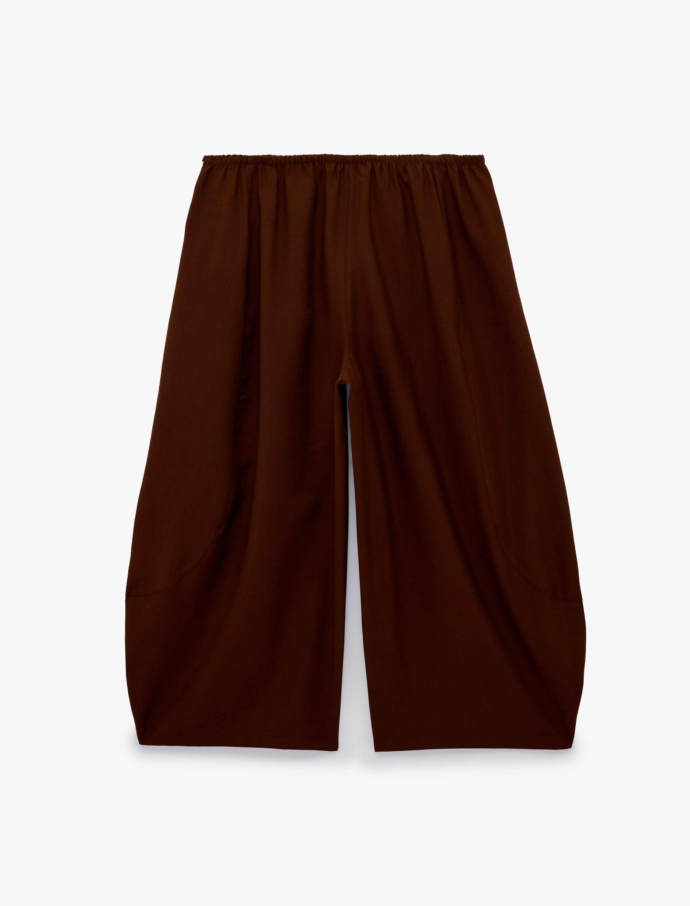   Modal Kumaş Beli Bağcıklı Balon Fit Cepli Şalvar Pantolon