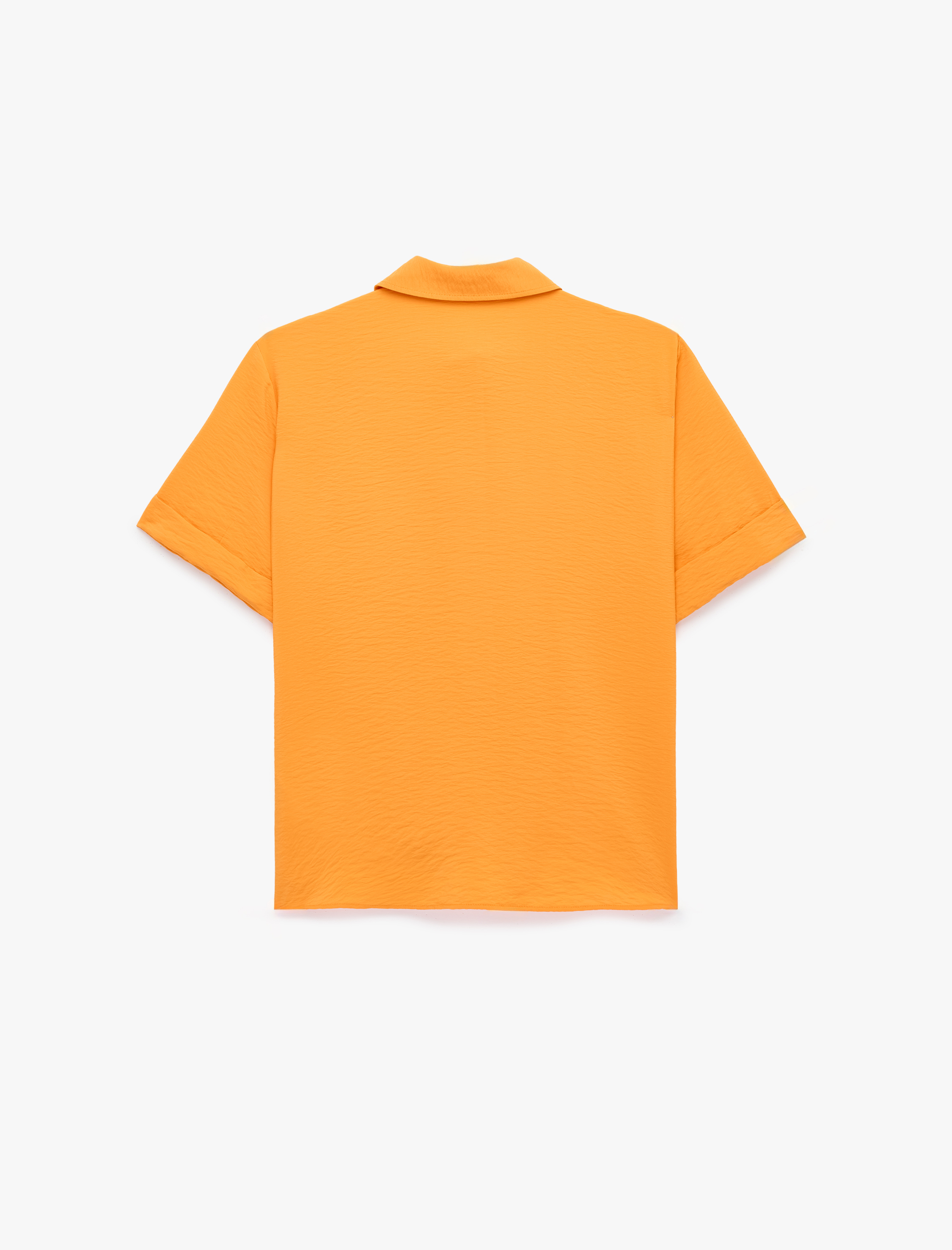   Viskon Salda Kumaş Regular Fit Klasik Yaka Kısa Kollu Gömlek