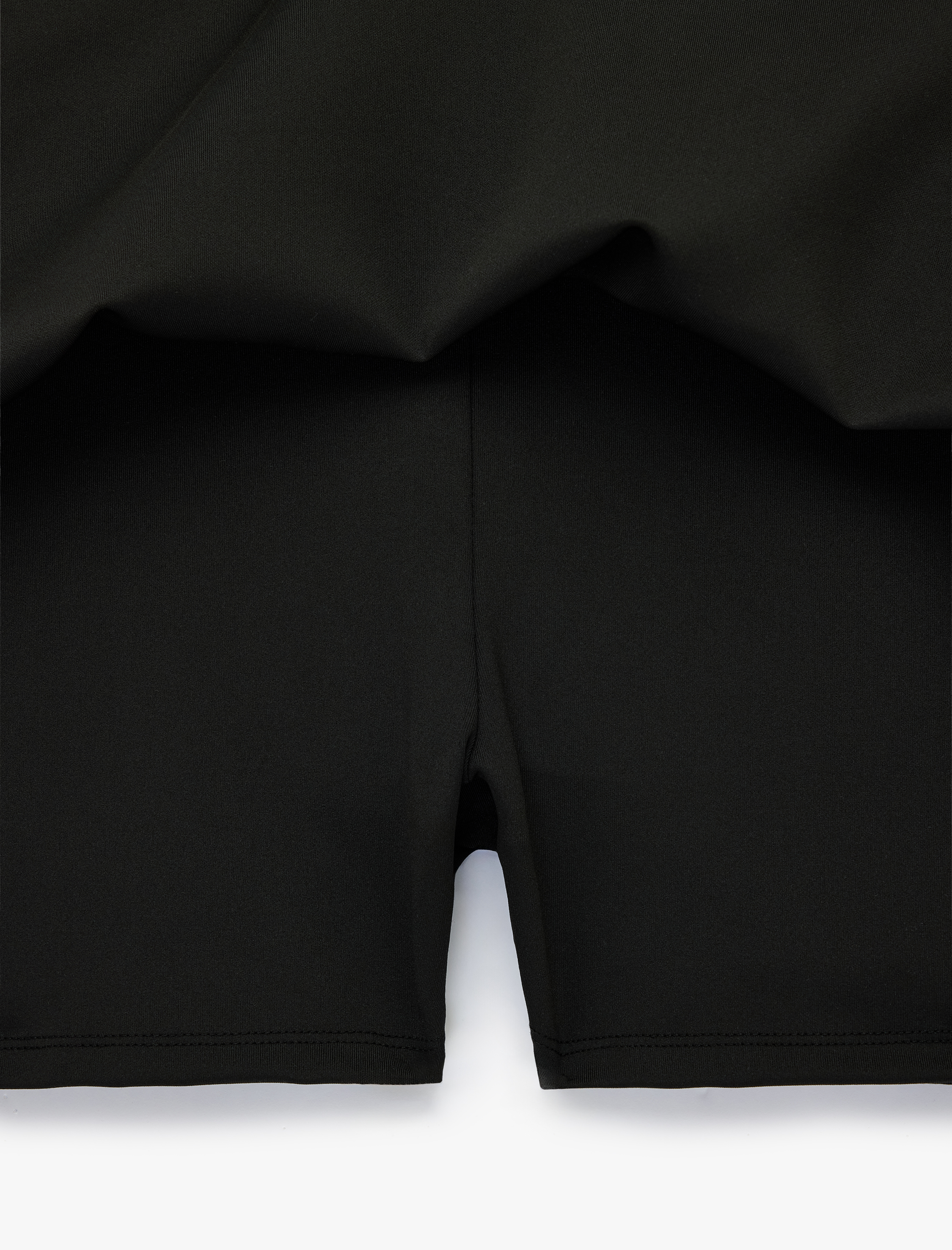   Yüksek Bel Rahat Kalıp Mini Spor Şort Etek