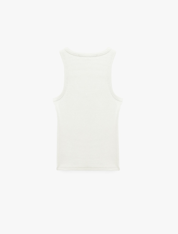  Kaşkorse Modal Karışımlı V Yaka Kolsuz Slim Fit Atlet