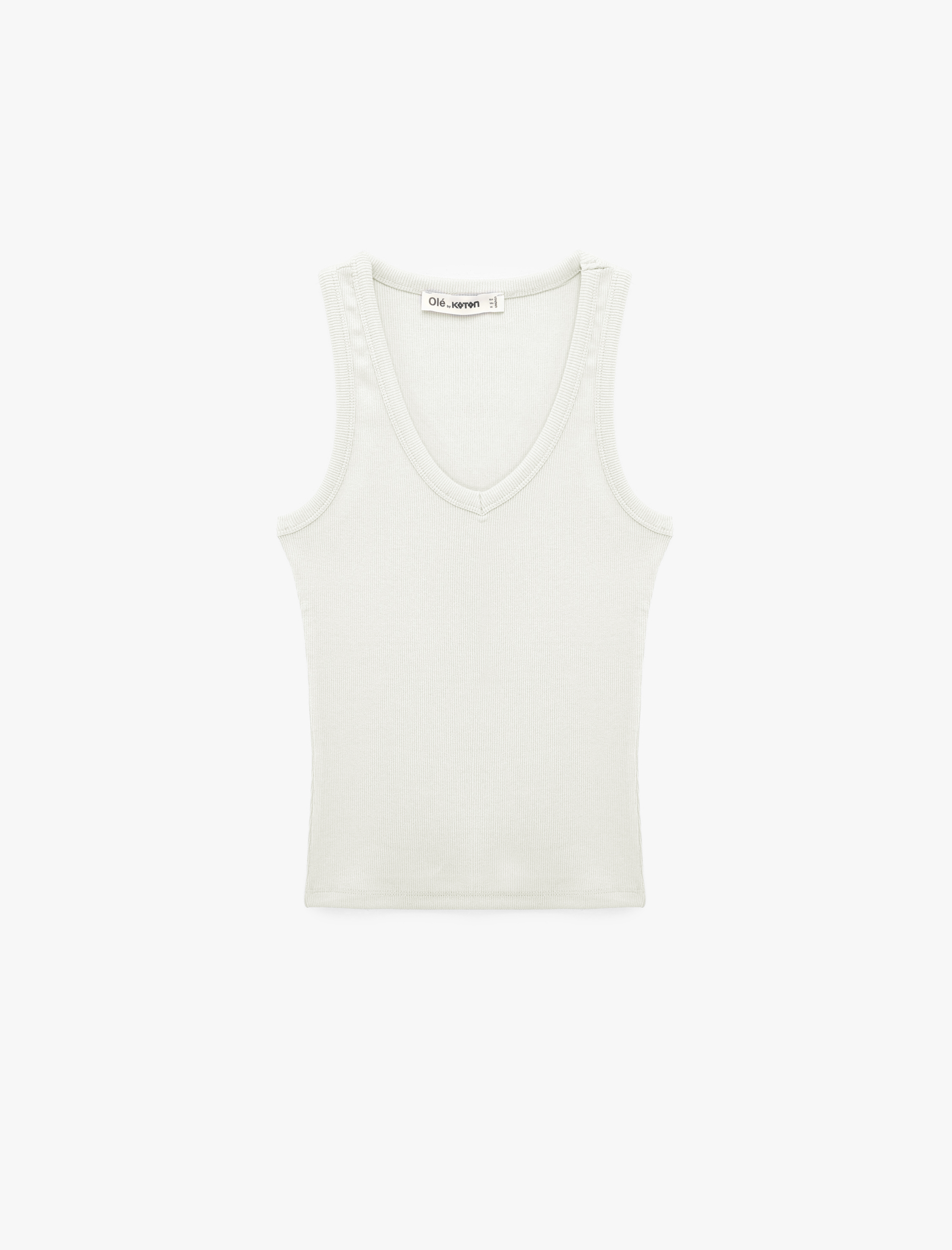   Kaşkorse Modal Karışımlı V Yaka Kolsuz Slim Fit Atlet