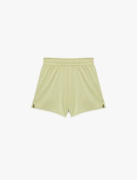 Rahat Kalıp Beli Lastikli Modal Kumaş Mini Spor Şort