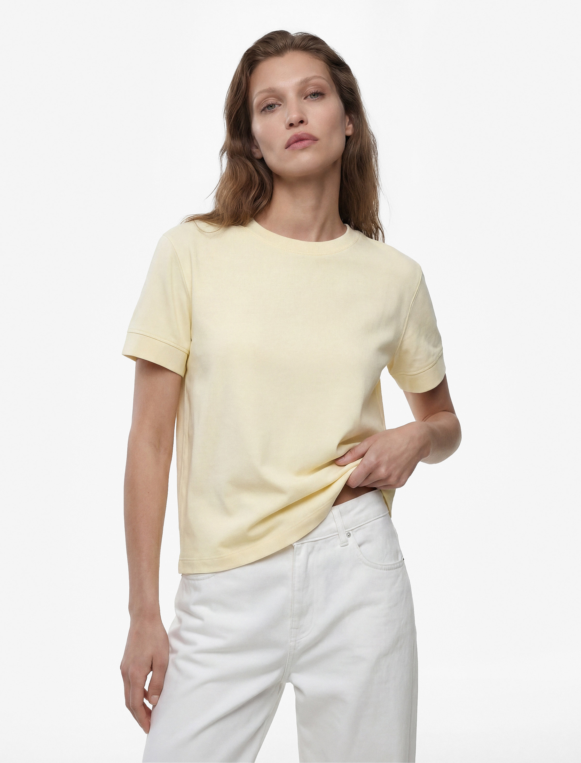   Slim Fit Kısa Kollu Bisiklet Yaka Basic Tişört