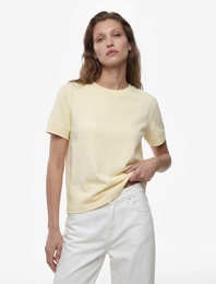 Slim Fit Kısa Kollu Bisiklet Yaka Basic Tişört