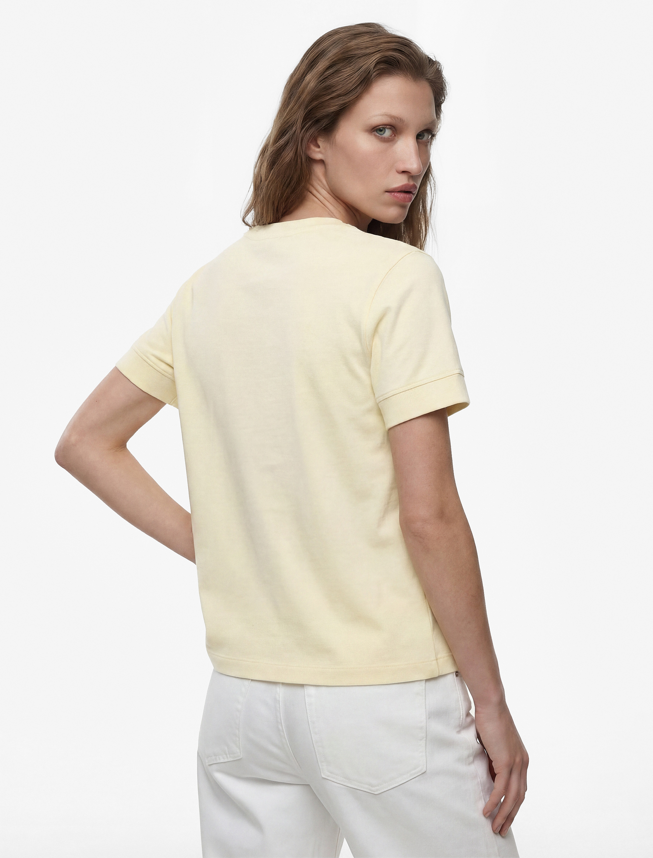   Slim Fit Kısa Kollu Bisiklet Yaka Basic Tişört