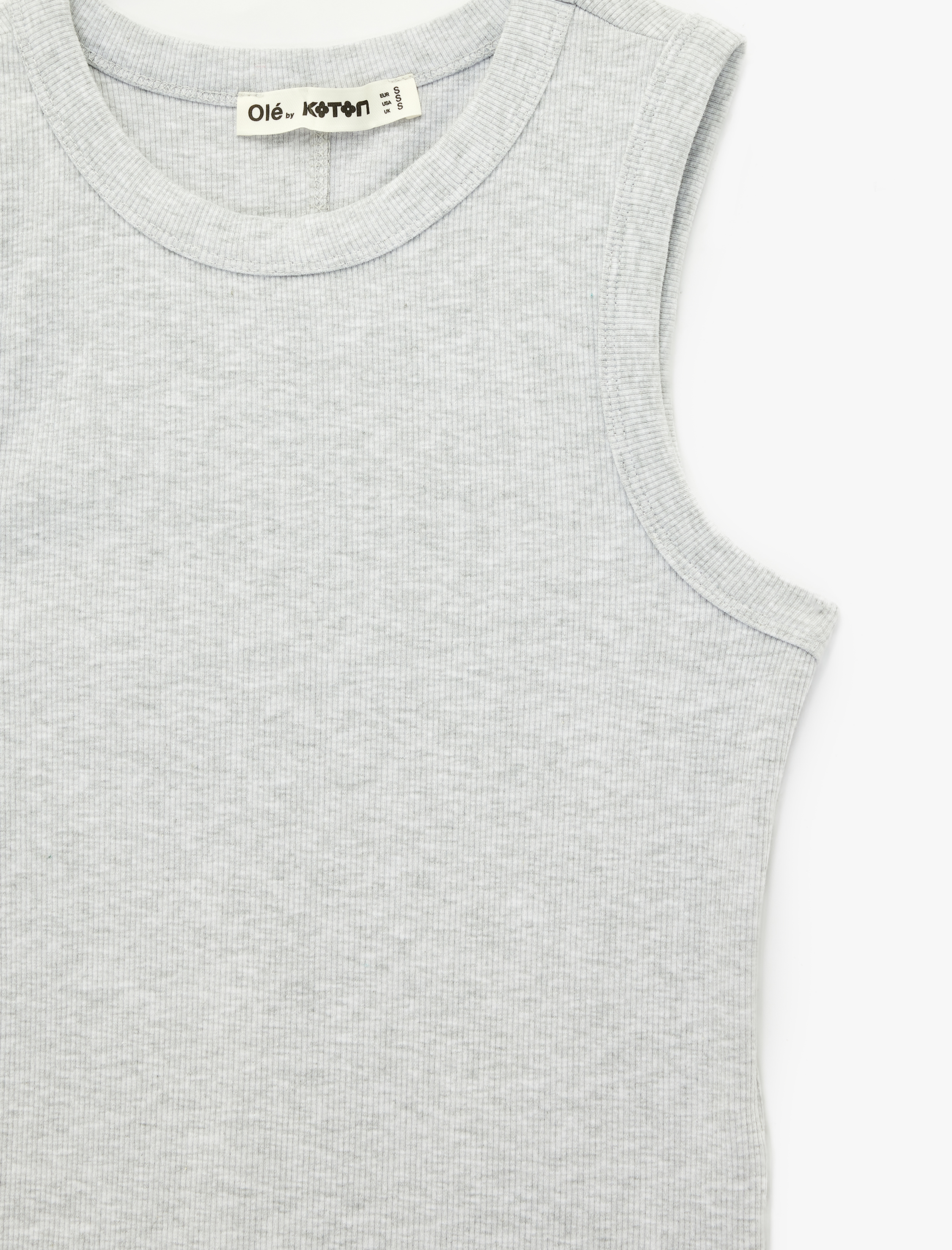   Kaşkorse Bisiklet Yaka Kolsuz Slim Fit Atlet