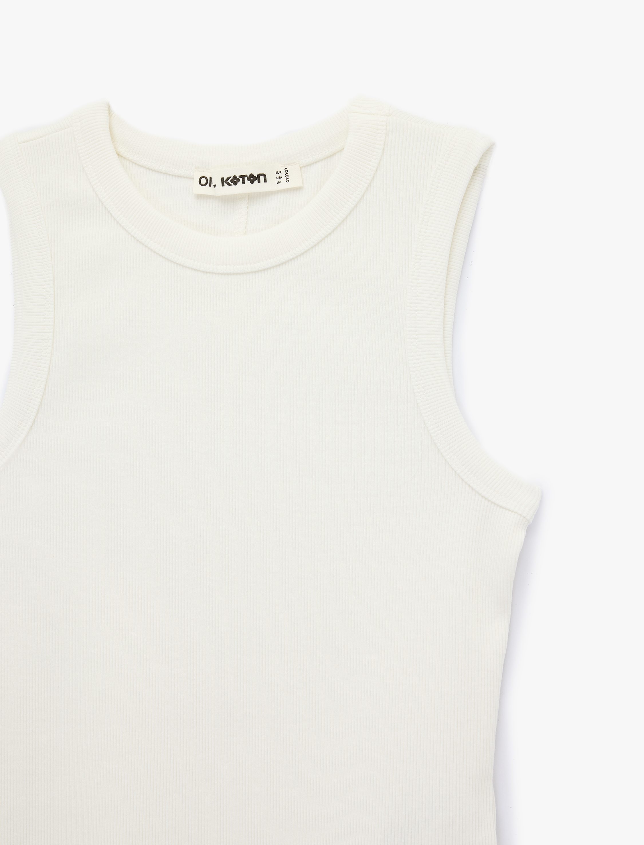   Kaşkorse Bisiklet Yaka Kolsuz Slim Fit Atlet