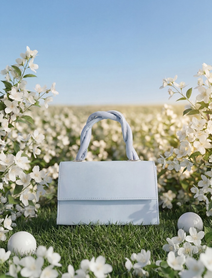 Kadın Suni Deri Saplı Aksesuarlı Askılı El Çantası