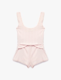 Pamuklu Askılı Şortlu Pijama Takımı