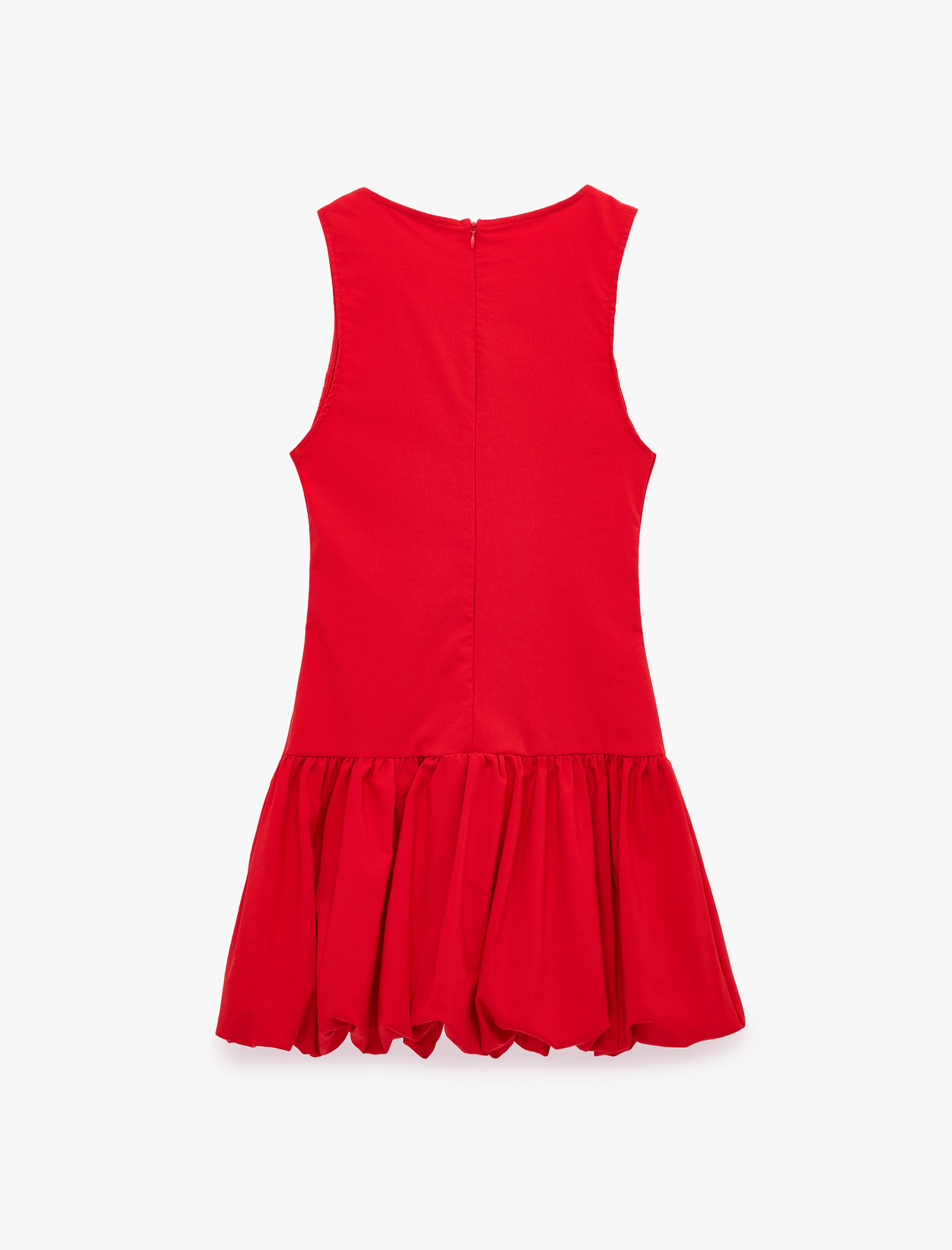   Slim Fit Bisiklet Yaka Kolsuz Bodycon Mini Elbise