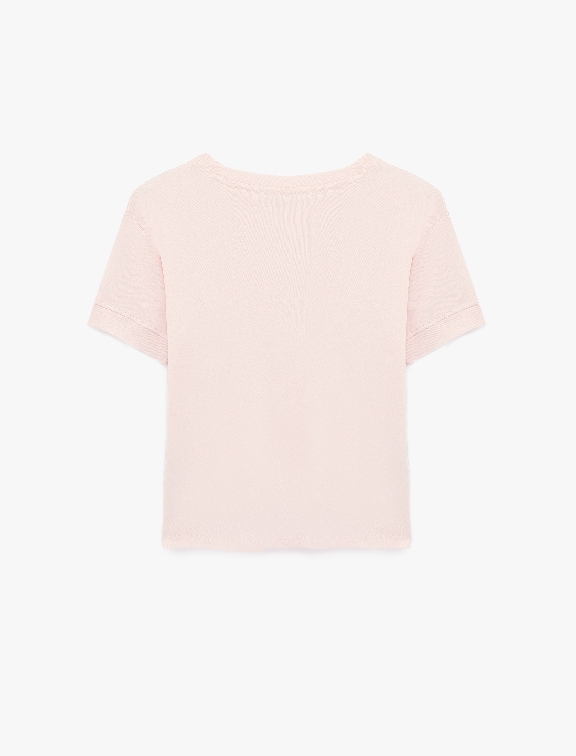   Slim Fit Kısa Kollu Bisiklet Yaka Basic Tişört