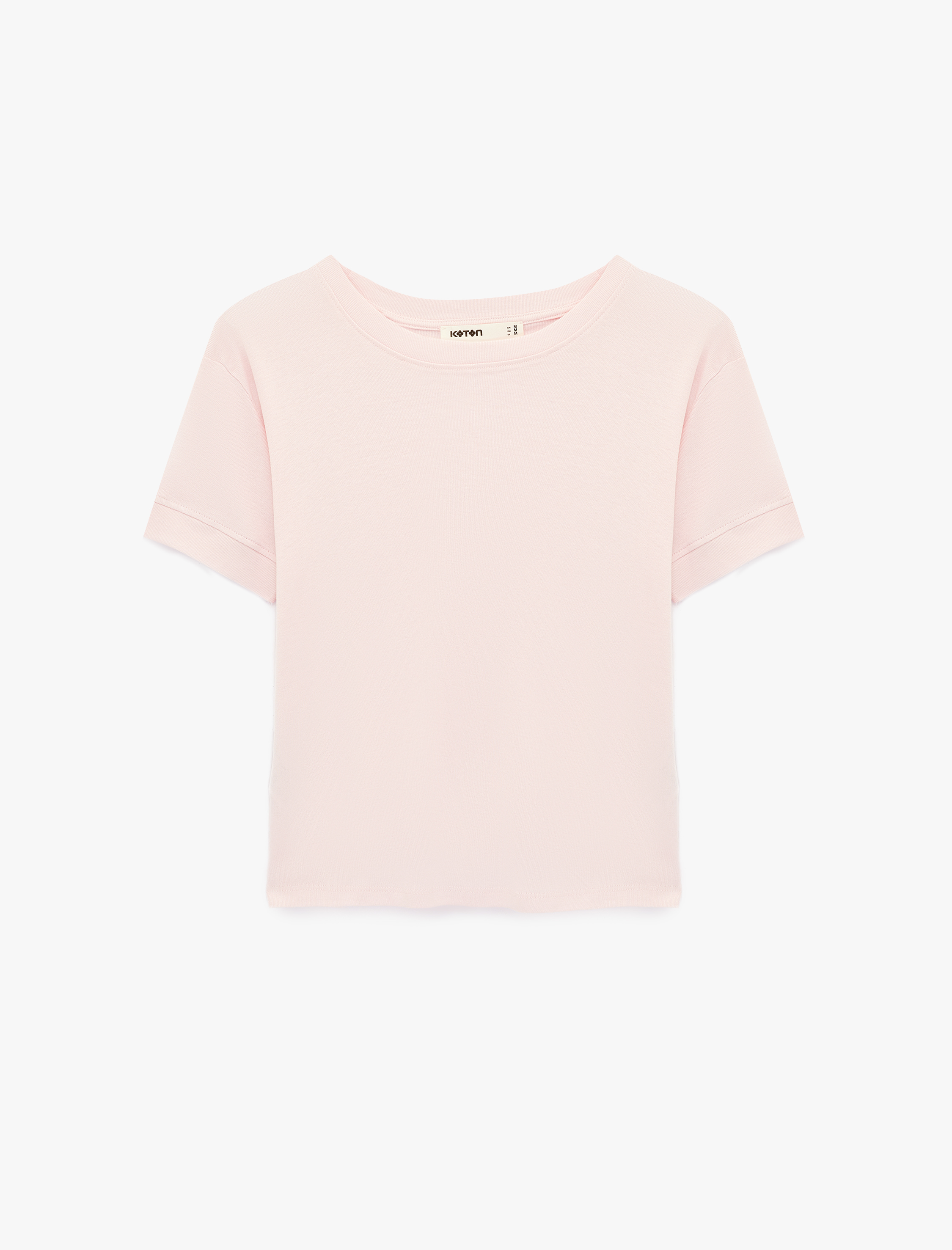   Slim Fit Kısa Kollu Bisiklet Yaka Basic Tişört