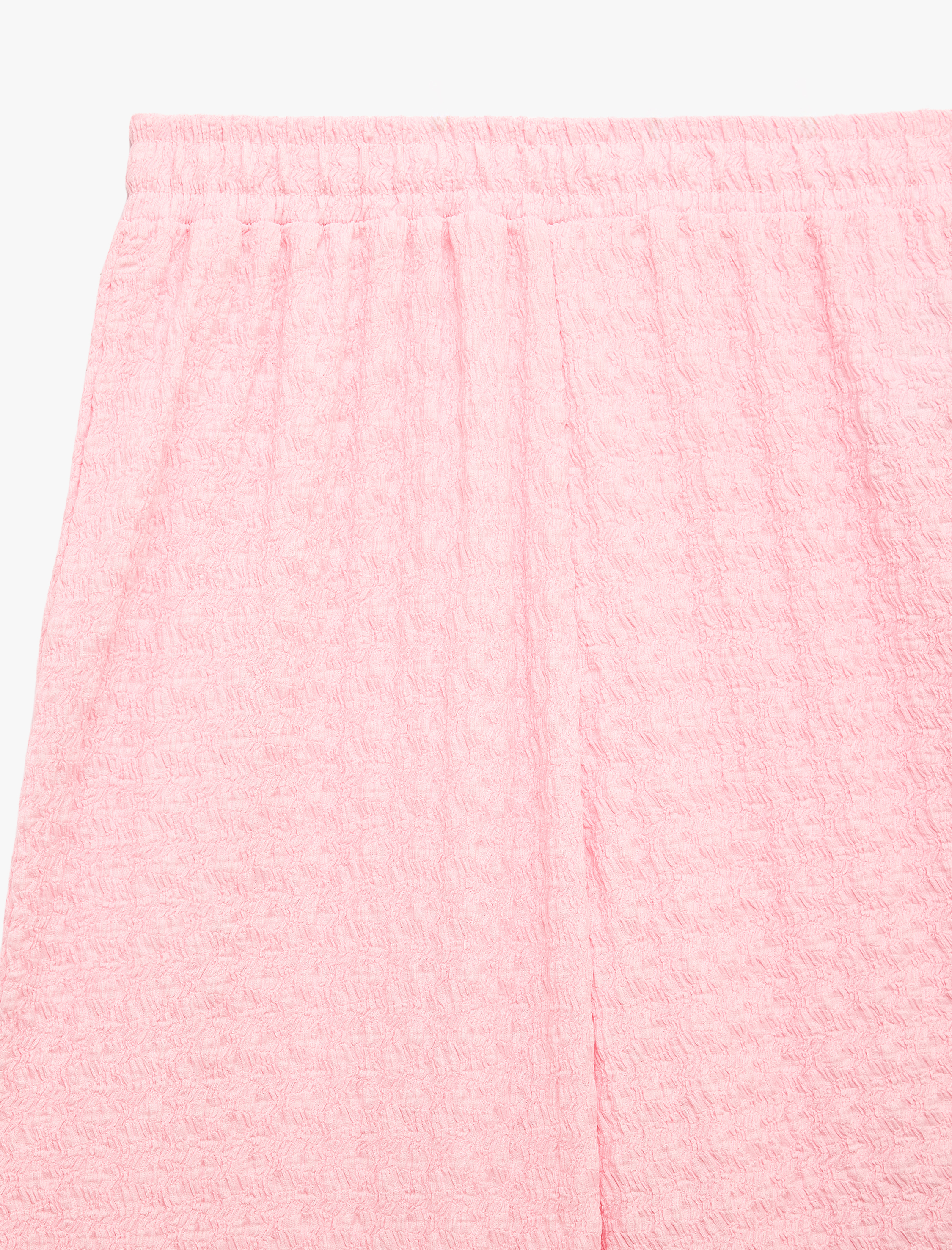   Standart Bel Bürümcük Kumaş Geniş Paça Pantolon