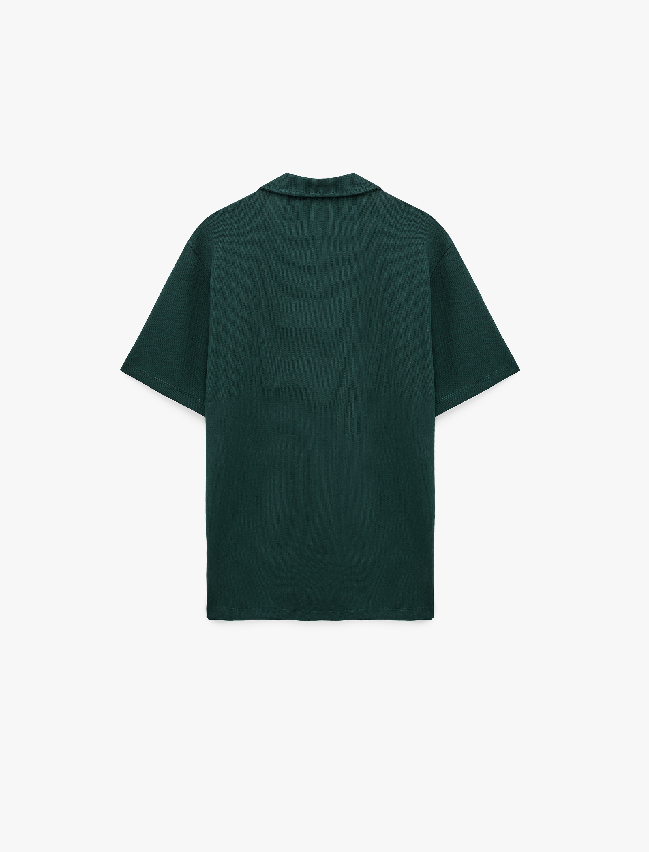   Kısa Kollu Regular Fit Viskon Karışımlı Polo Yaka Basic Tişört
