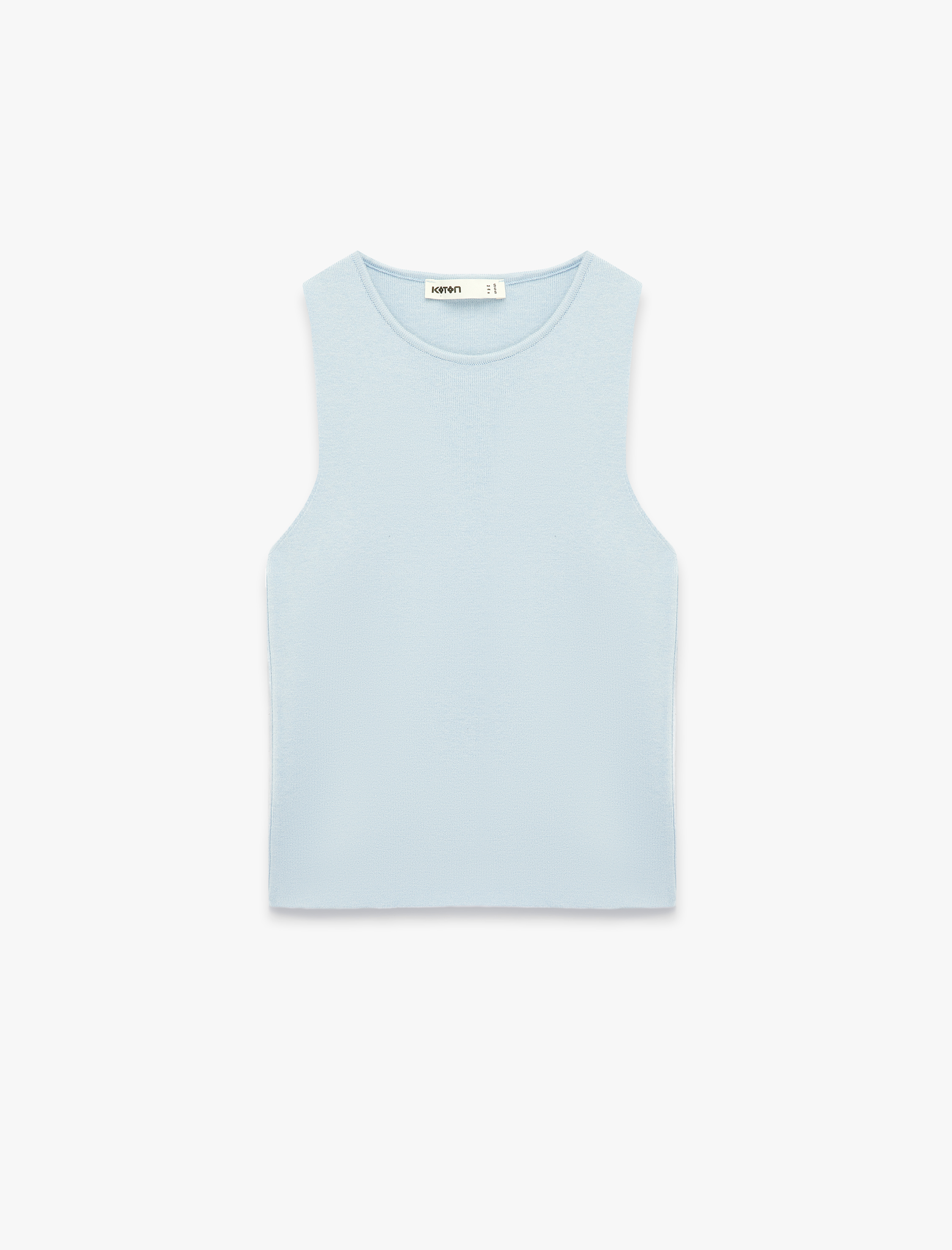   Regular Fit Kolsuz Bisiklet Yaka Triko Bluz