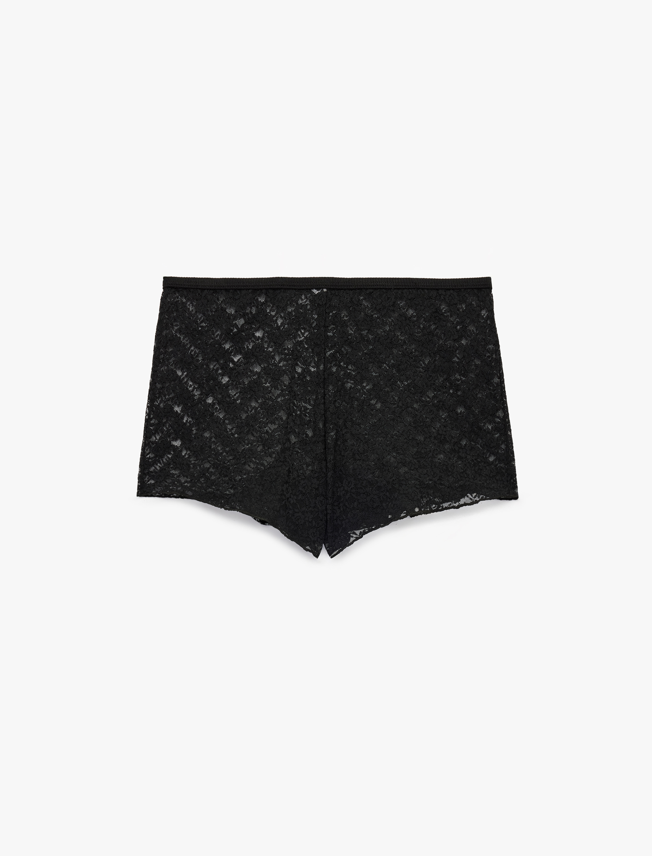   Rahat Kesim Dantel Detaylı Şort Pijama Altı