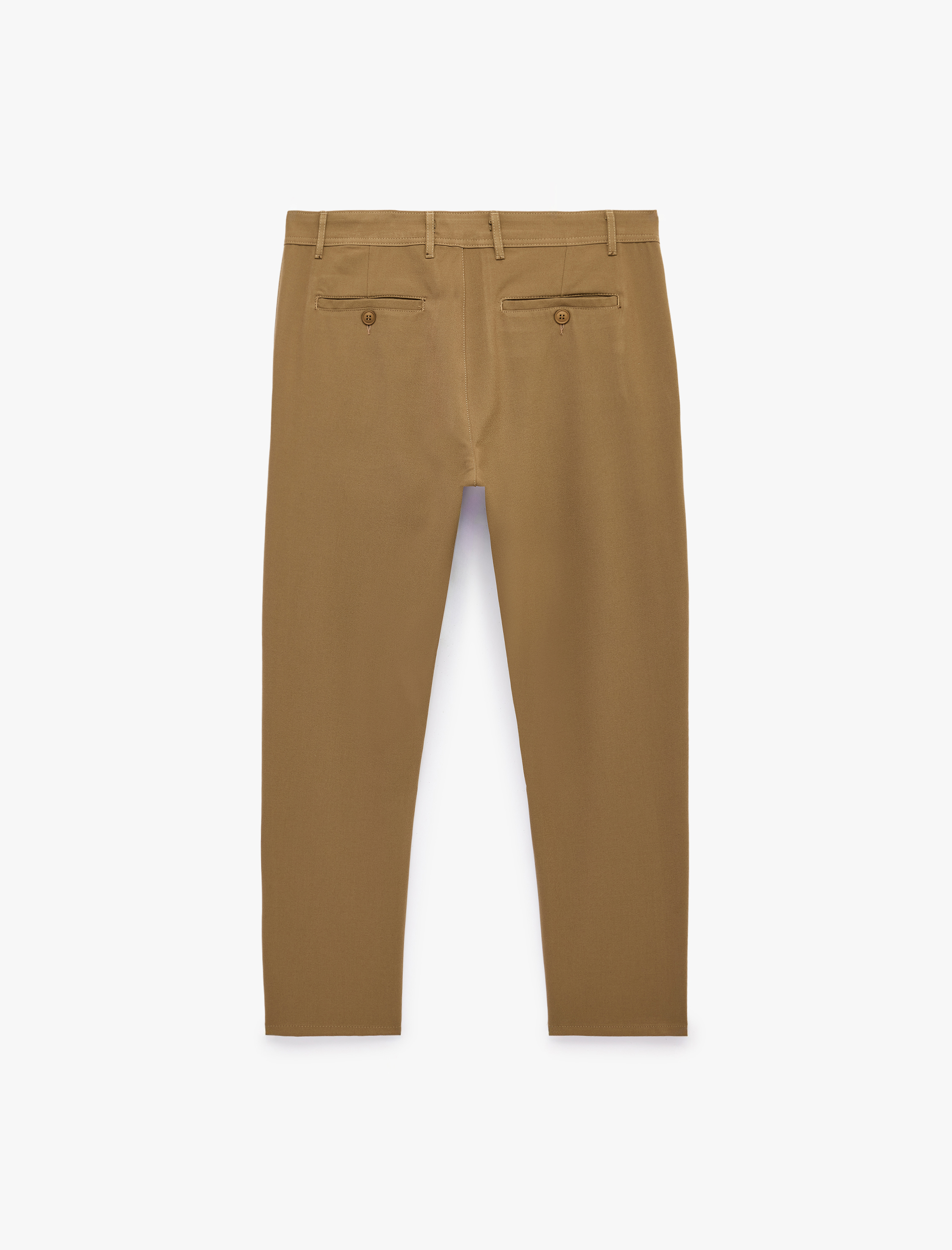   Viskon Karışımlı Cepli Slim Fit Kumaş Pantolon