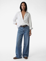 Regular Fit Pamuklu Uzun Kollu Poplin Gömlek