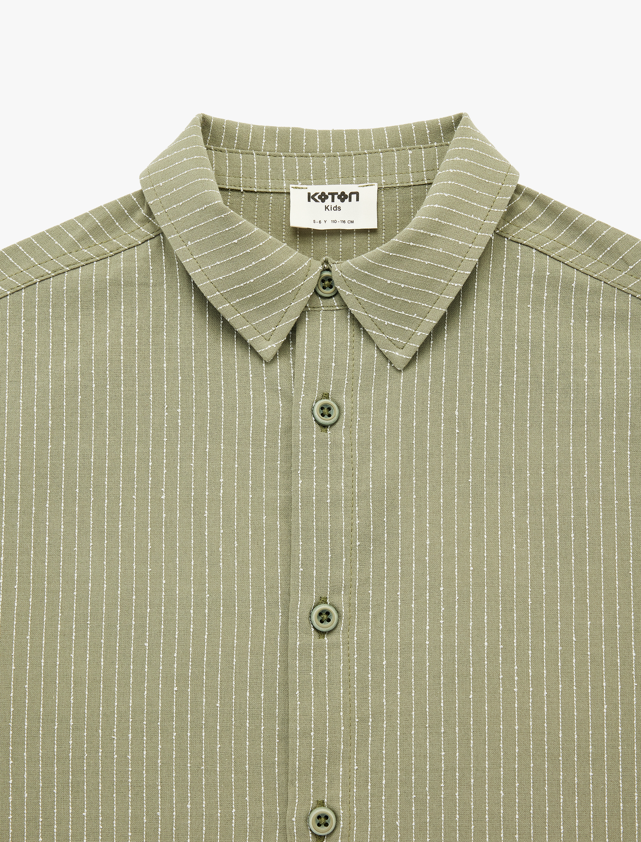  Erkek Çocuk Pamuklu Klasik Yaka  Kısa Kollu Basic Oversize Gömlek