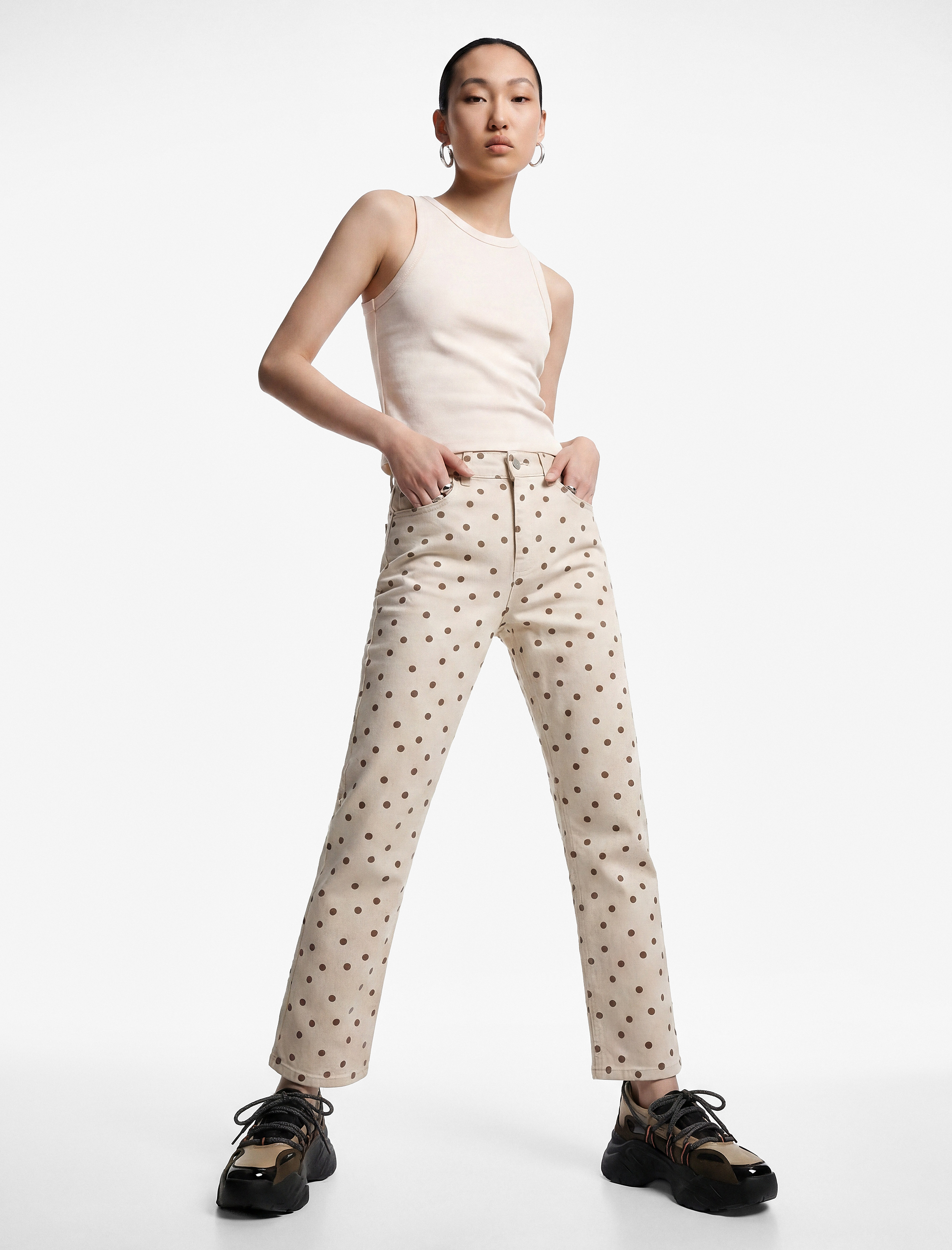   Slim Fit Kolsuz Halter Yaka Bluz