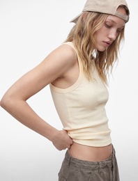 Slim Fit Kolsuz Halter Yaka Bluz