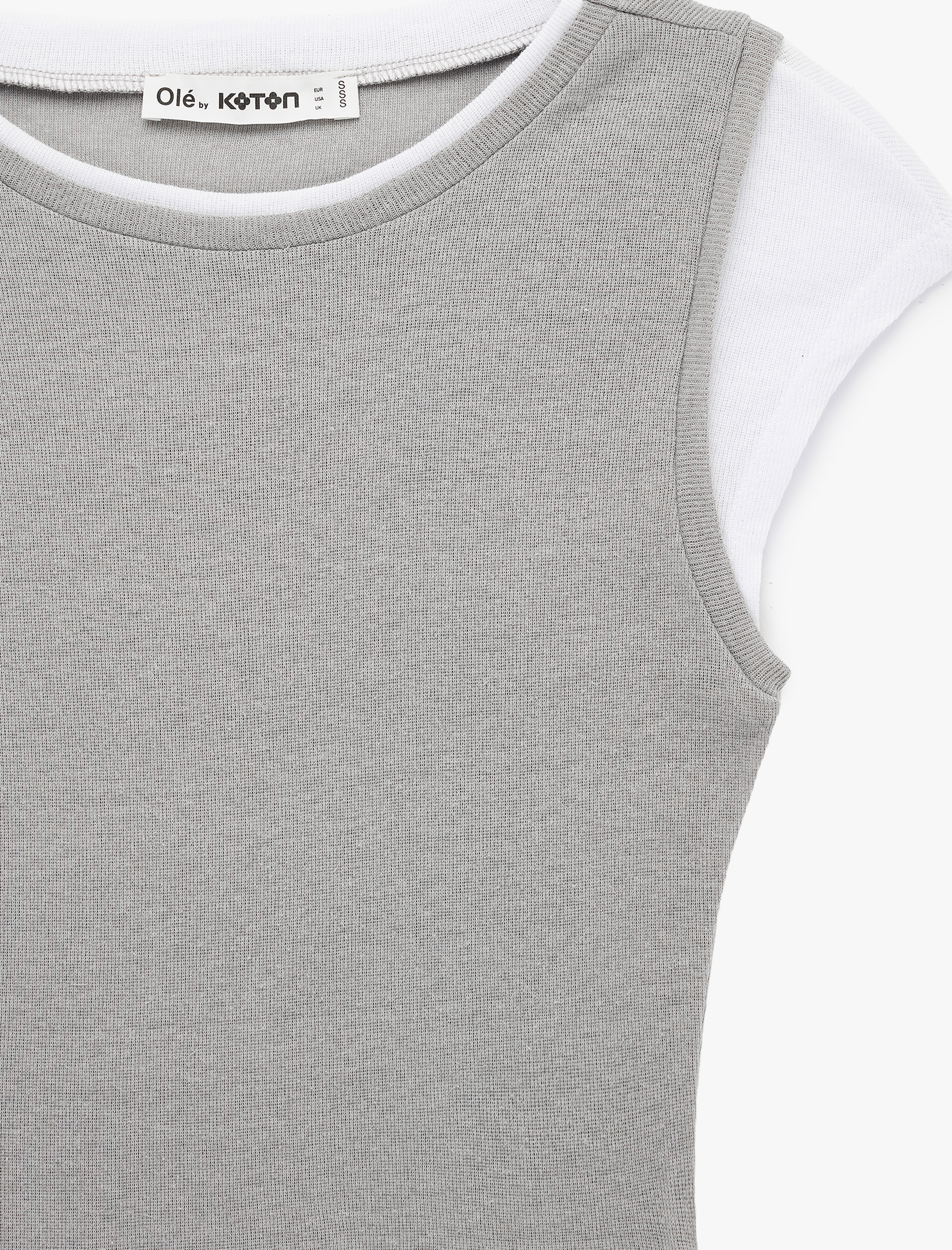   Slim Fit Bisiklet Yaka Kısa Kollu İkili Tişört