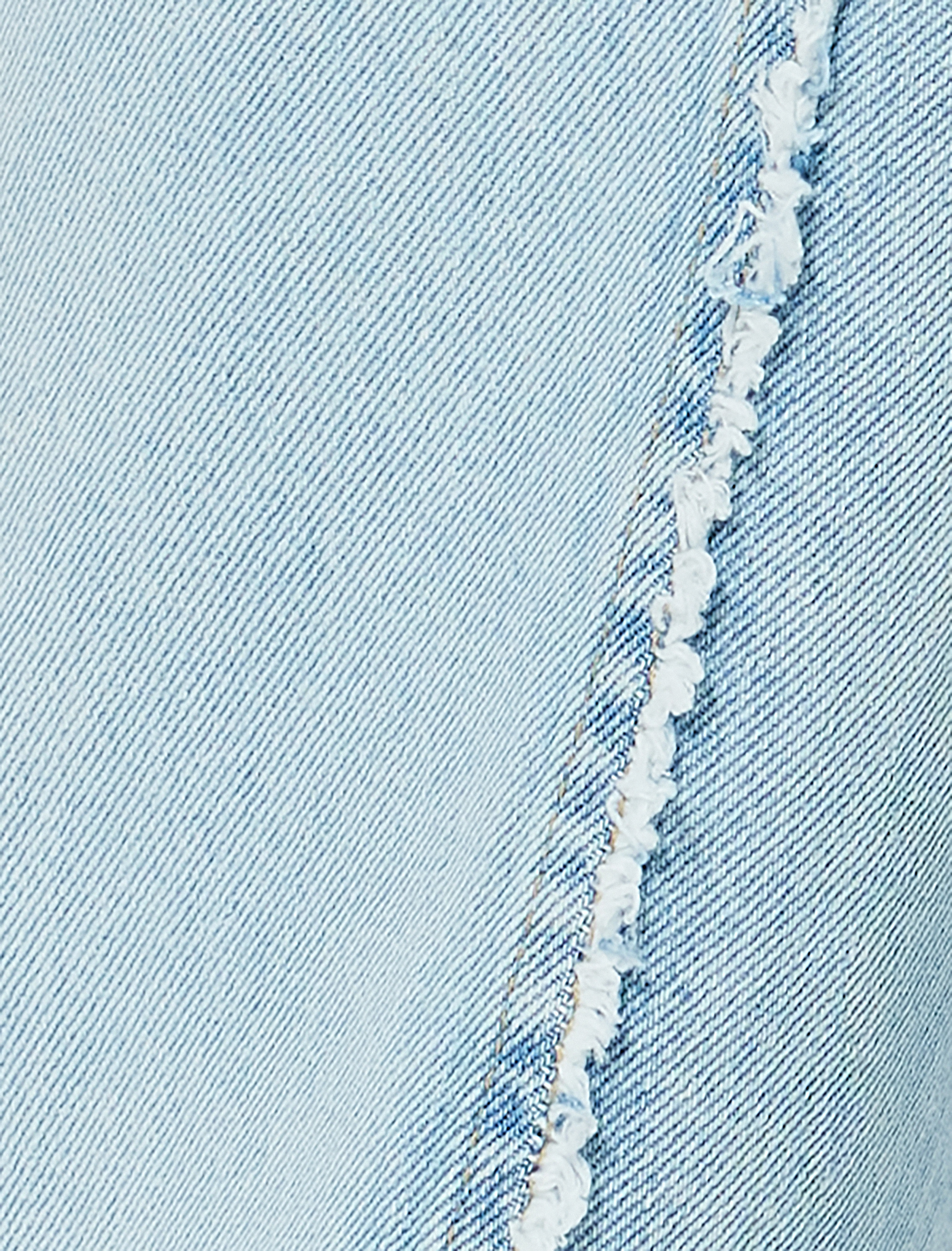   Püsküllü Geniş Paça Kot Pantolon Cepli Asimetrik Dikiş Detaylı - Bianca Wide Leg Jeans