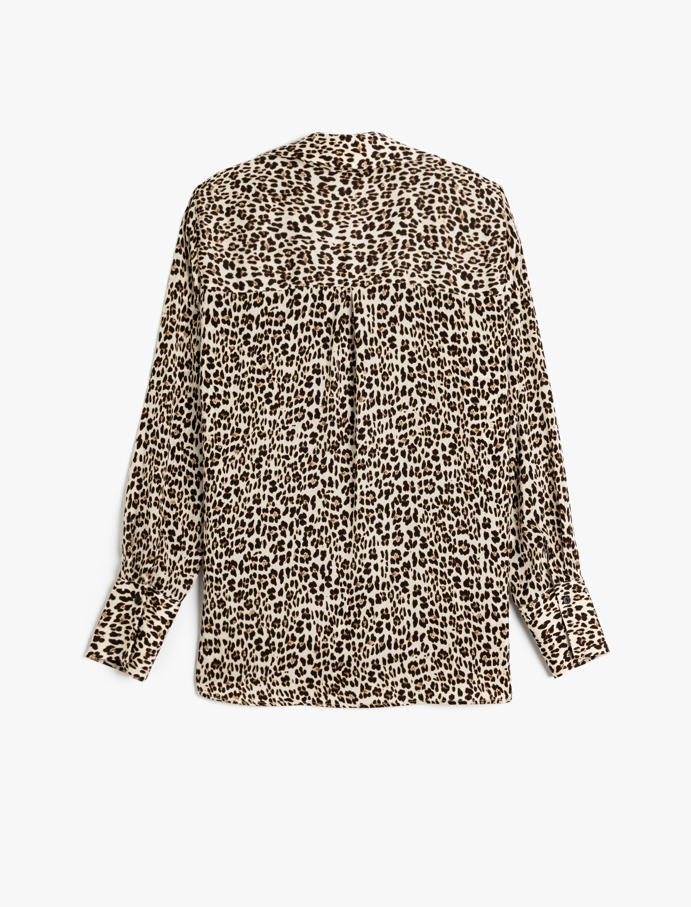   Leopar Desenli Gömlek Uzun Kollu Regular Fit