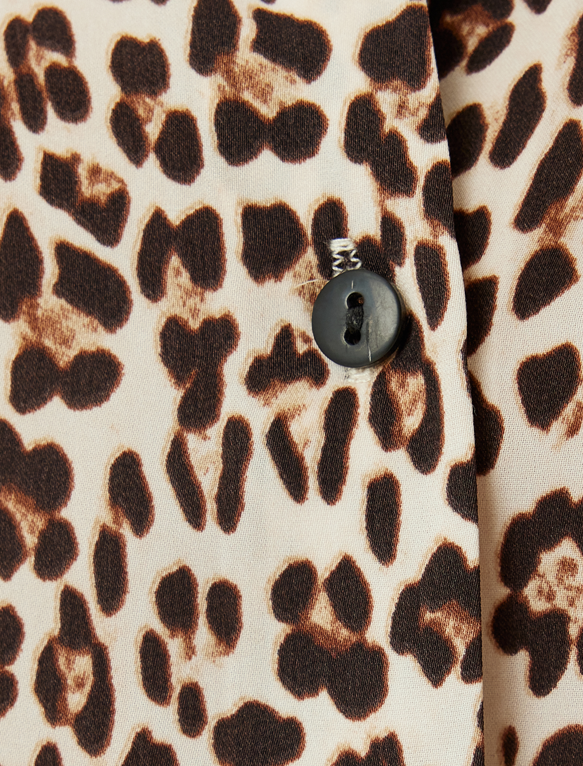   Leopar Desenli Gömlek Uzun Kollu Regular Fit