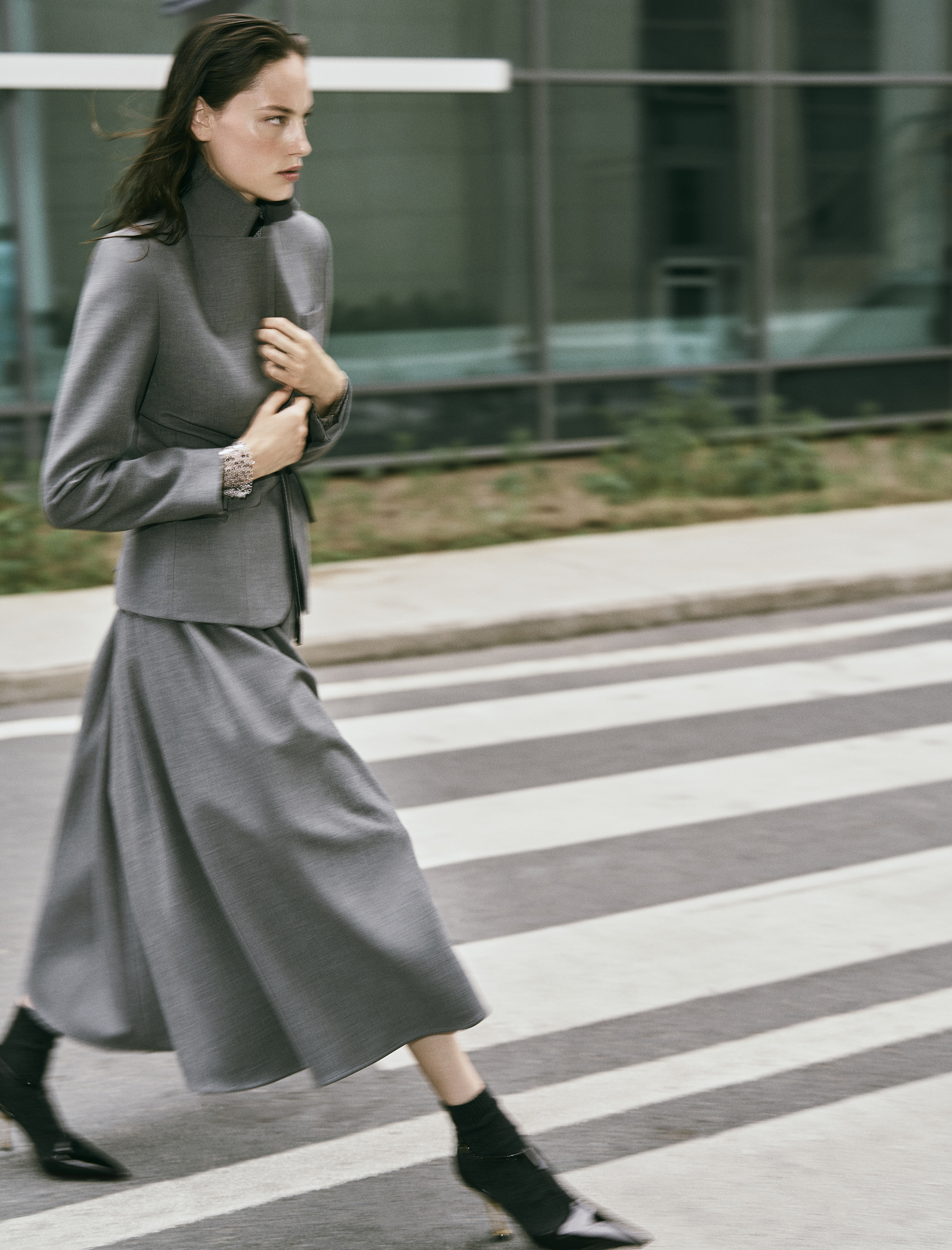   Cepli Kruvaze Regular Fit Blazer Ceket