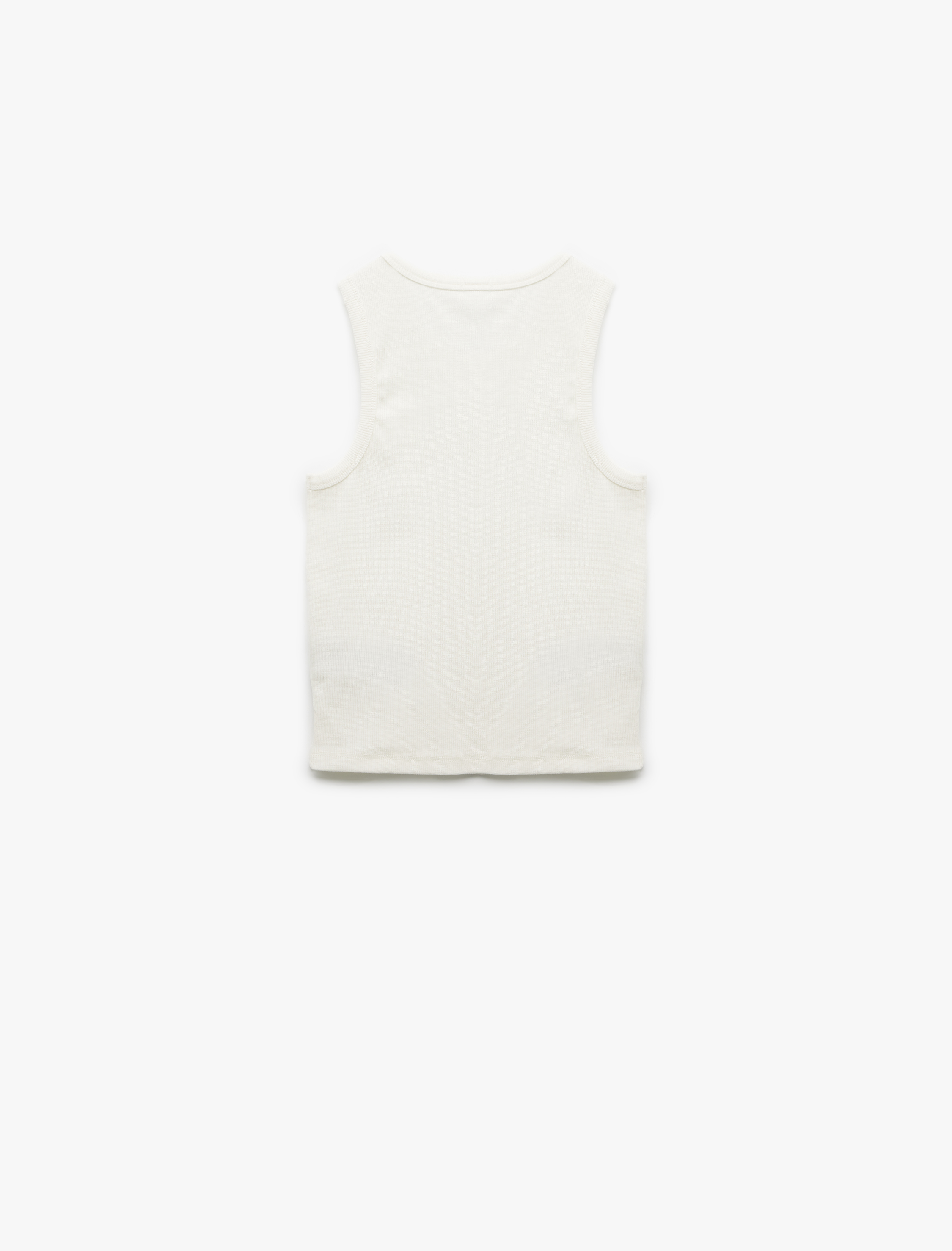   Bisiklet Yaka Kolsuz Slim Fit Basic Kadın Atlet