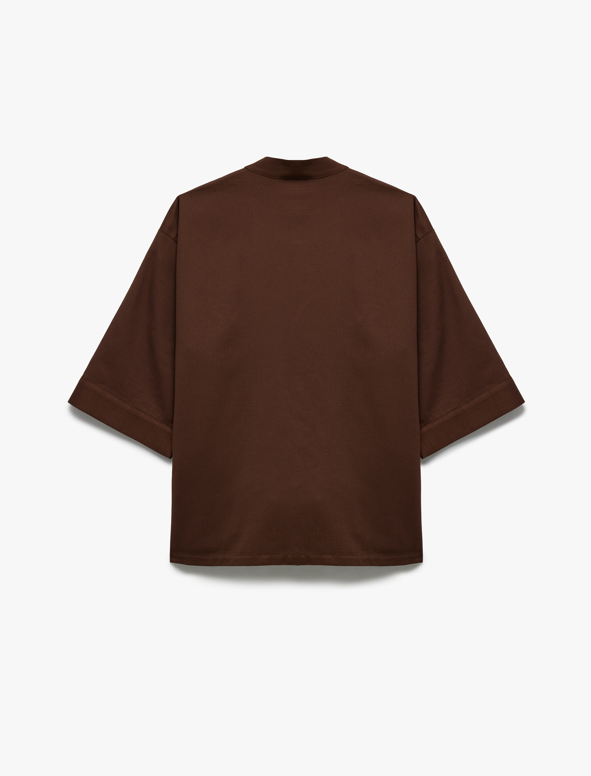   Pamuklu Cepli 3/4 Geniş Kol Oversize Kimono