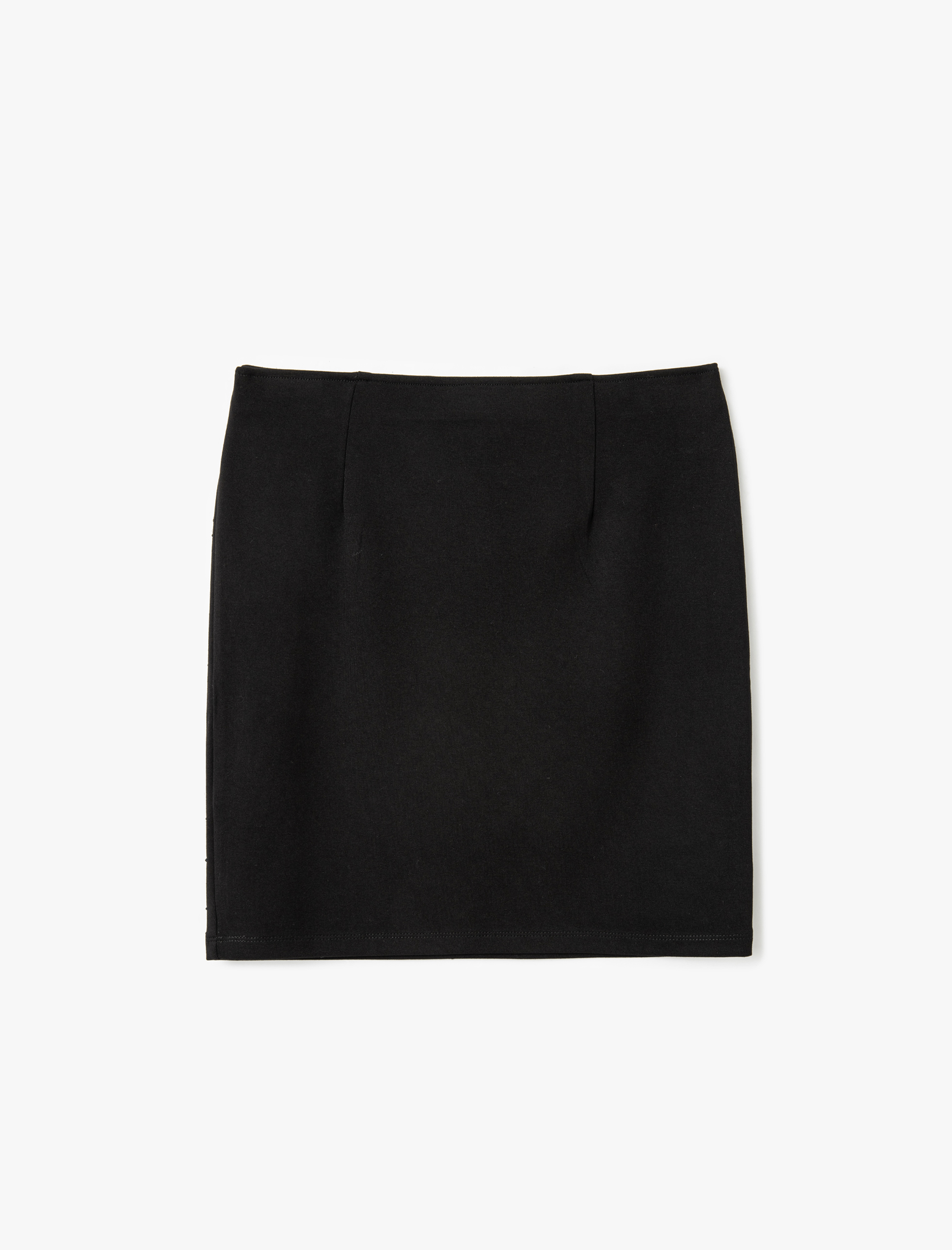   Yüksek Bel Slim Fit Taş Detaylı Mini Abiye Etek