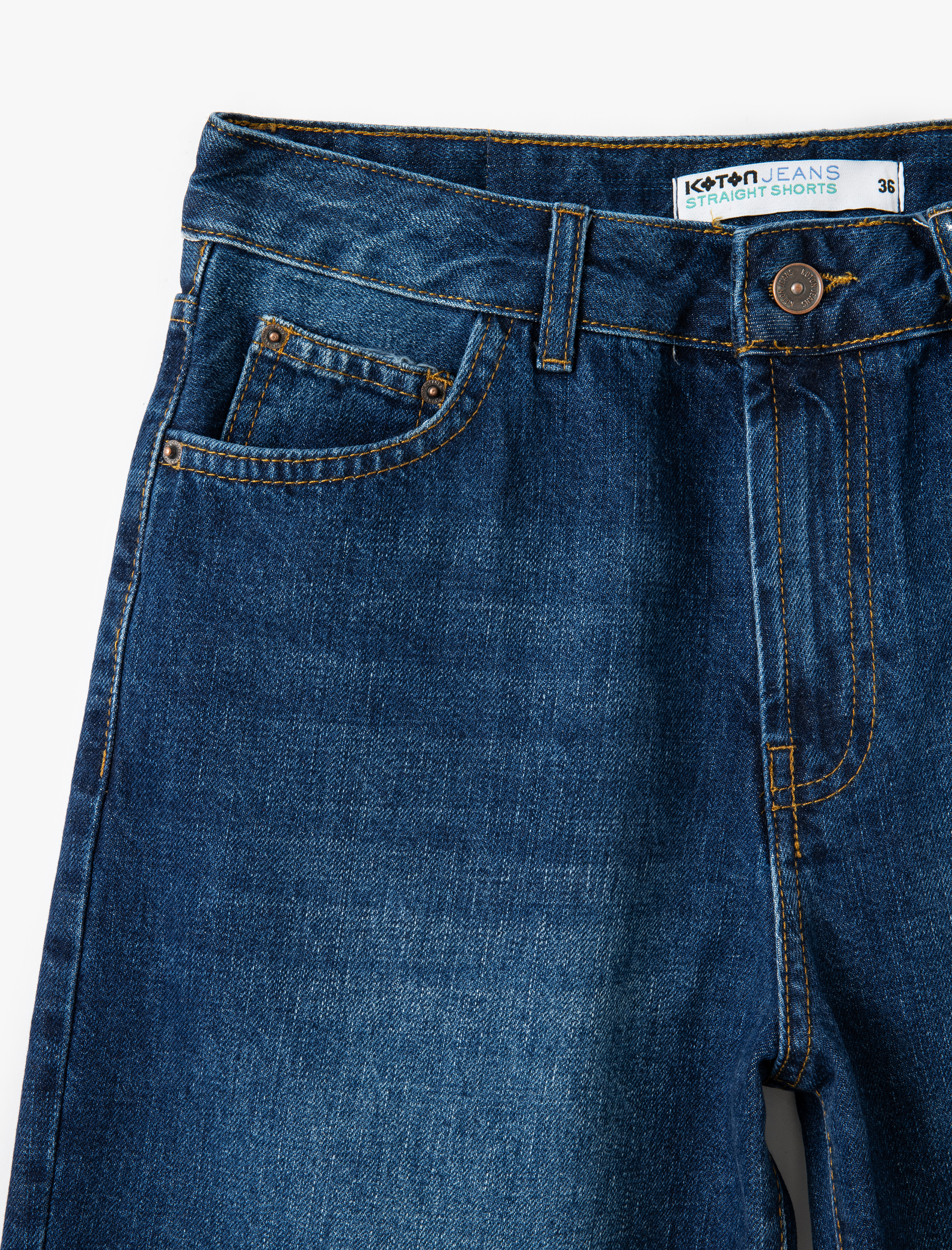   Rahat Kesim Normal Bel Denim Şort