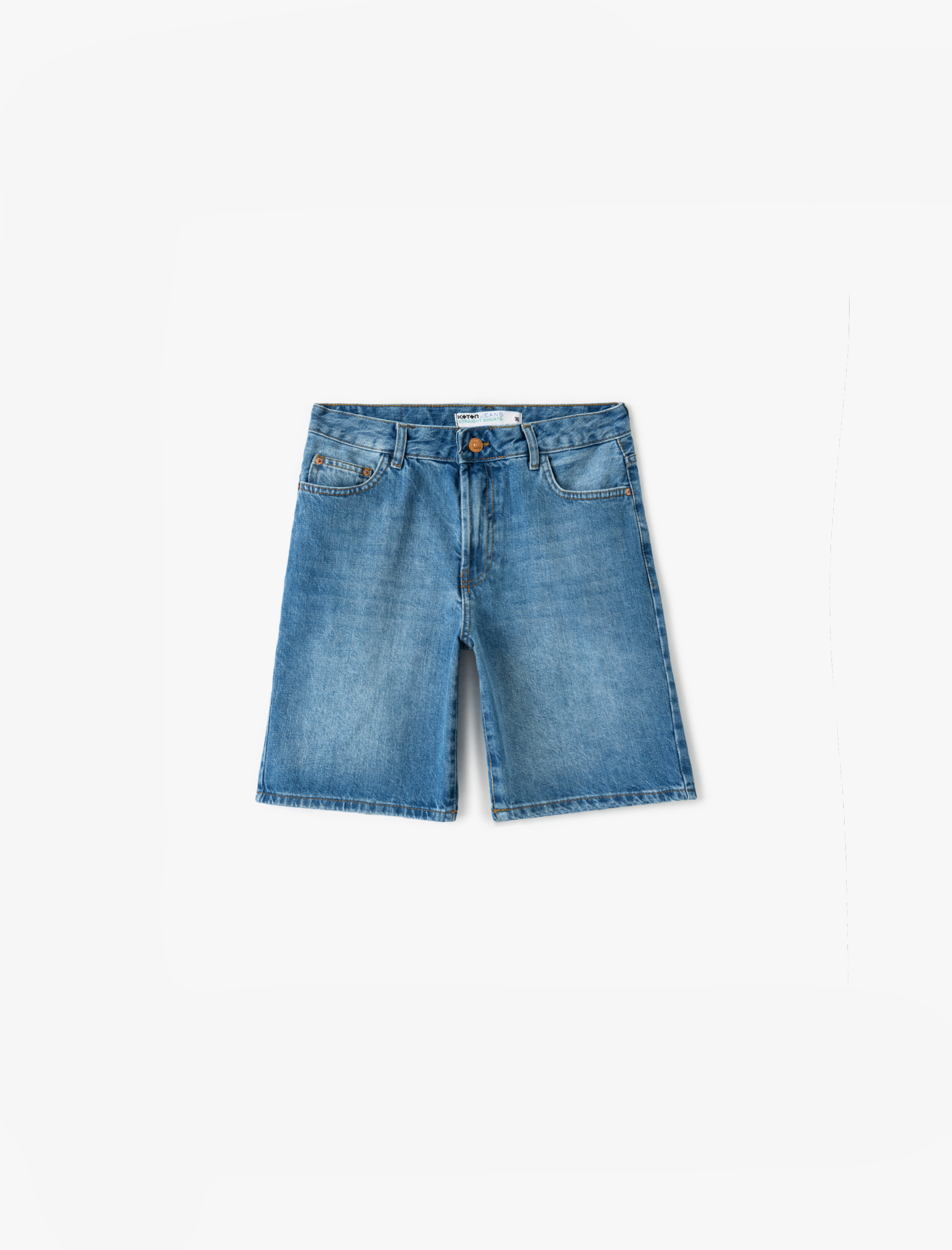   Rahat Kesim Normal Bel Denim Şort