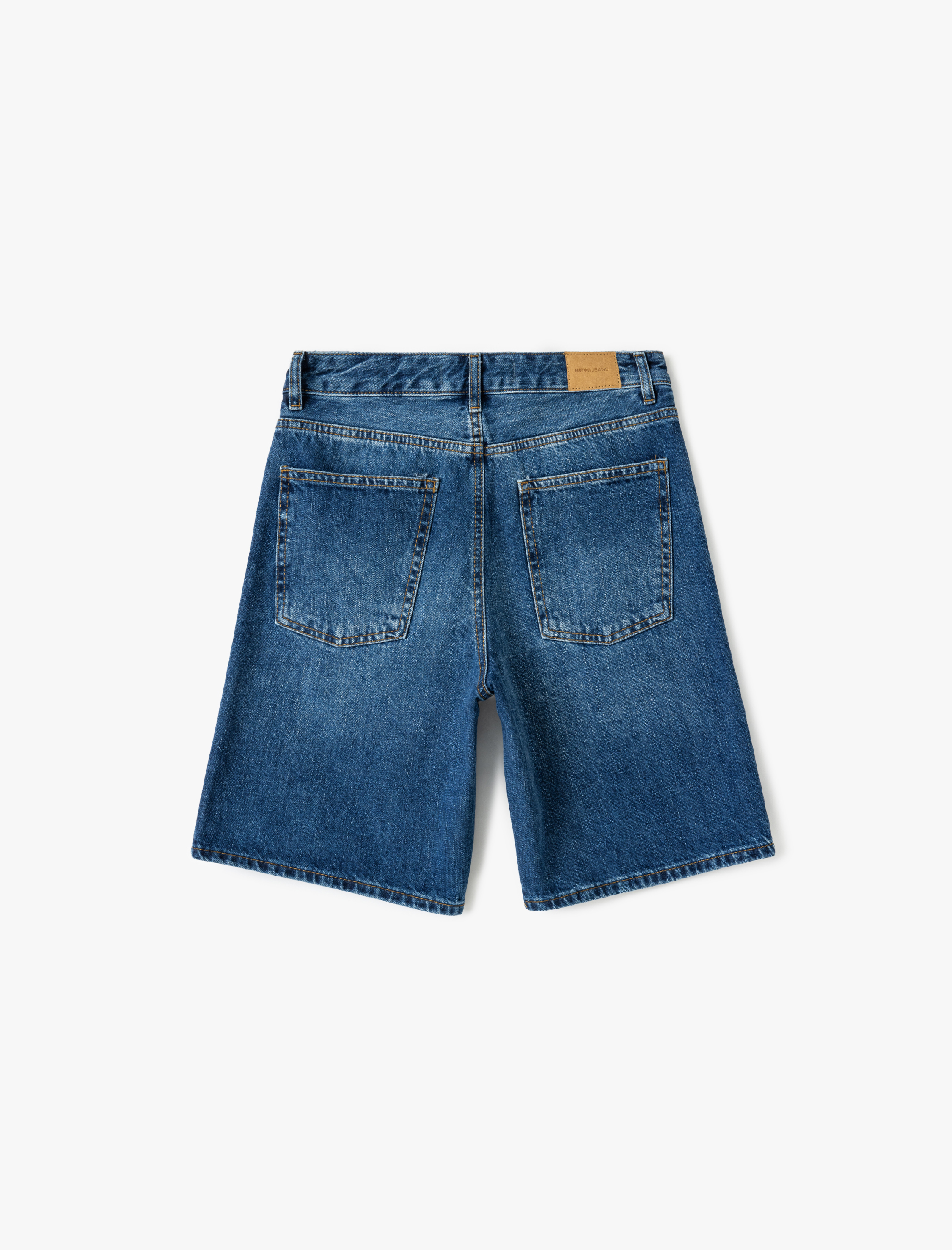   Rahat Kesim Normal Bel Denim Şort