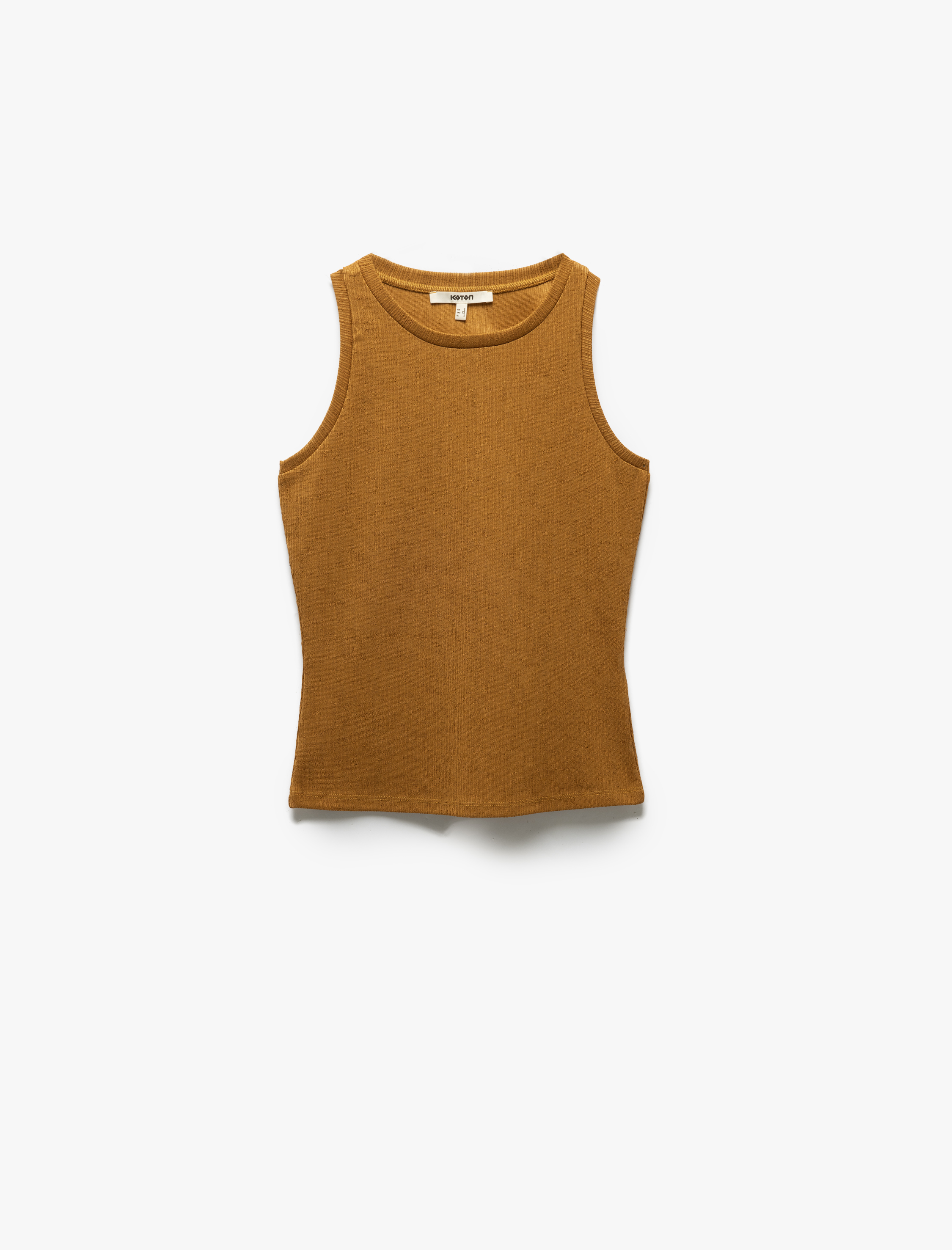   Kolsuz Bisiklet Yaka Slim Fit Basic Atlet