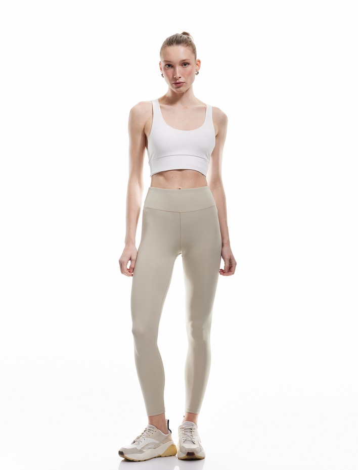  Normal Bel Dikiş Detaylı Skinny Fit Spor Tayt