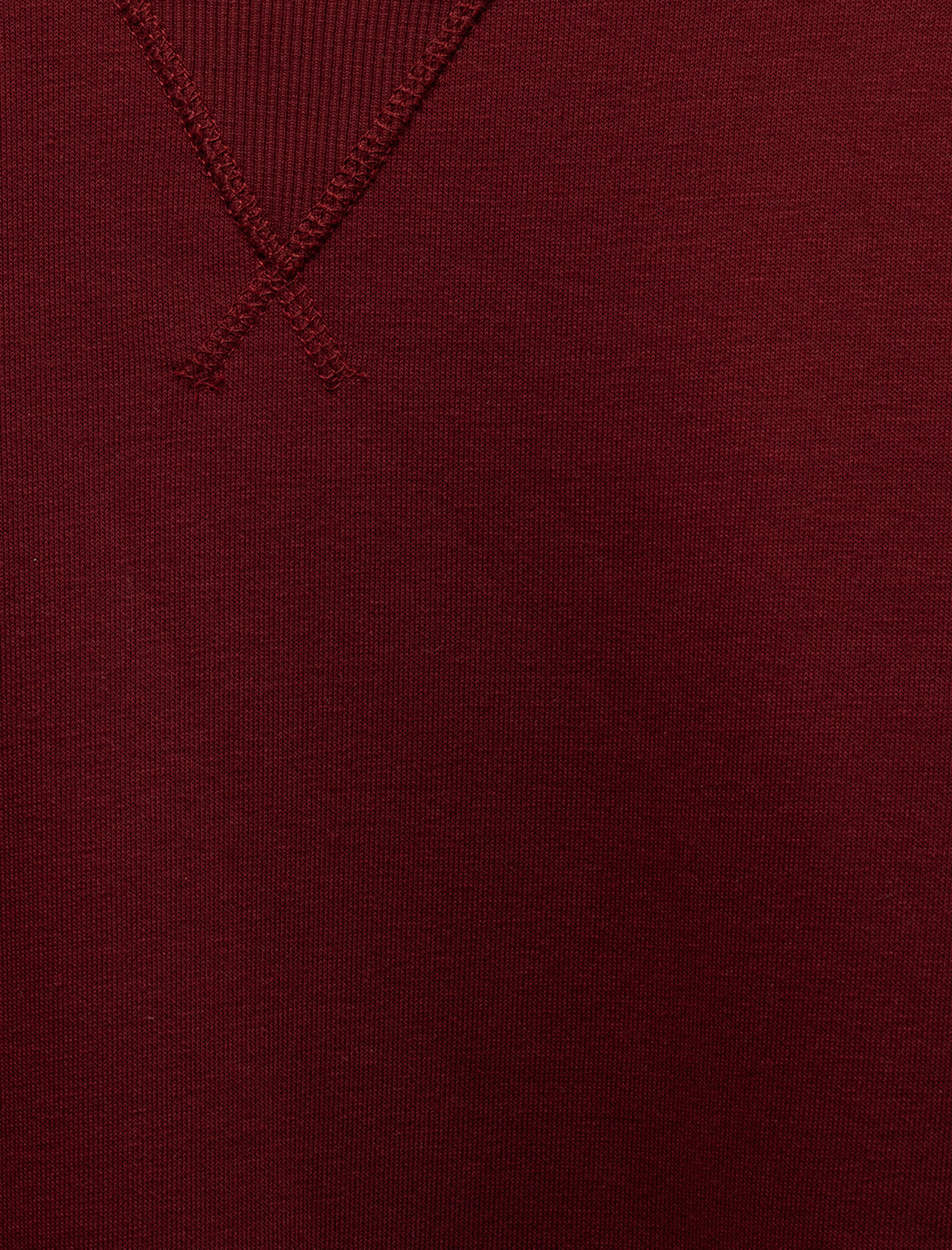   Bisiklet Yaka Dikiş Detaylı Şardonlu Pamuk Karışımlı Basic Sweatshirt