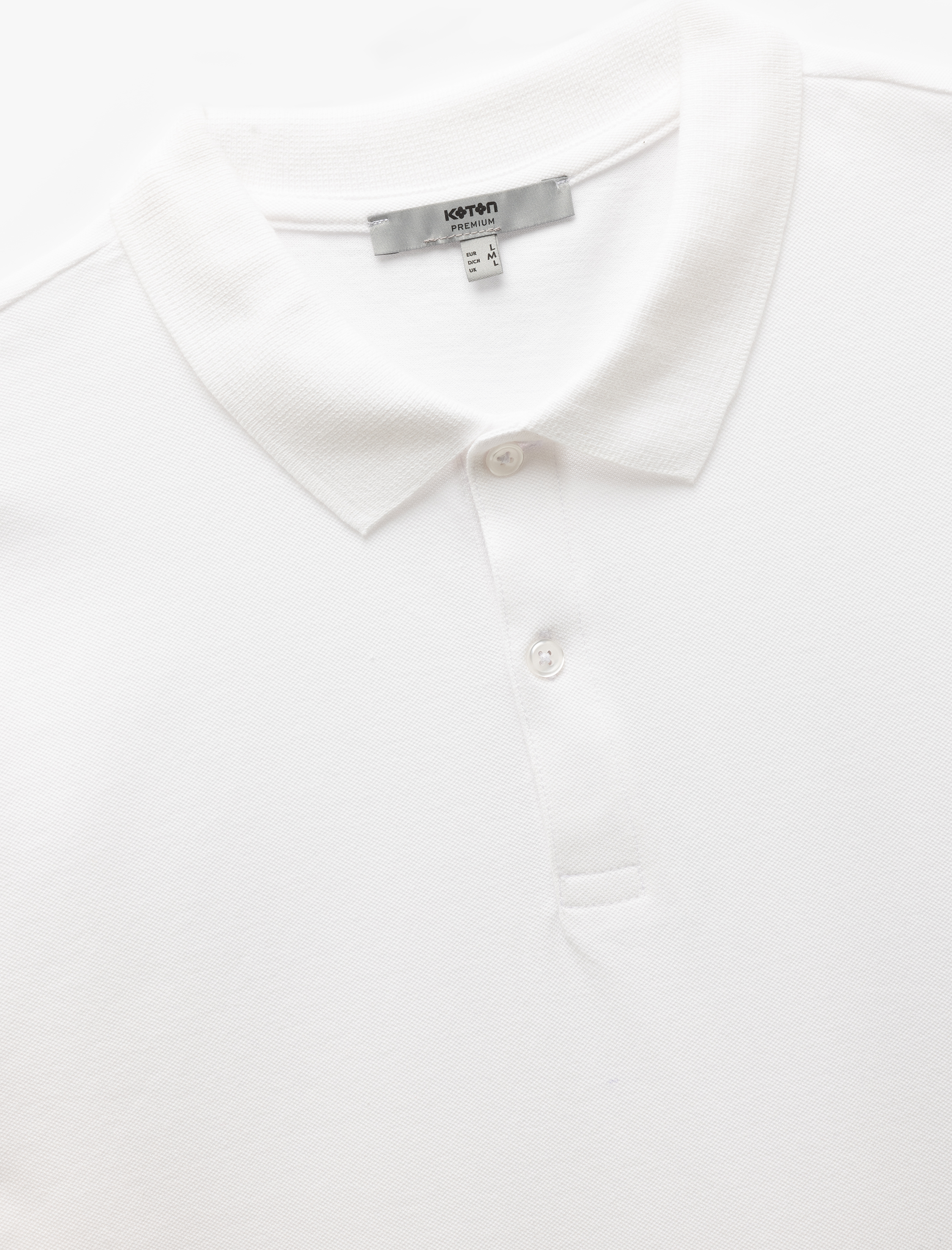   Kısa Kollu Pamuklu Pike Kumaş Polo Yaka Slim Fit Tişört