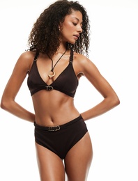 Aksesuar Detaylı Yüksek Bel Bikini Altı